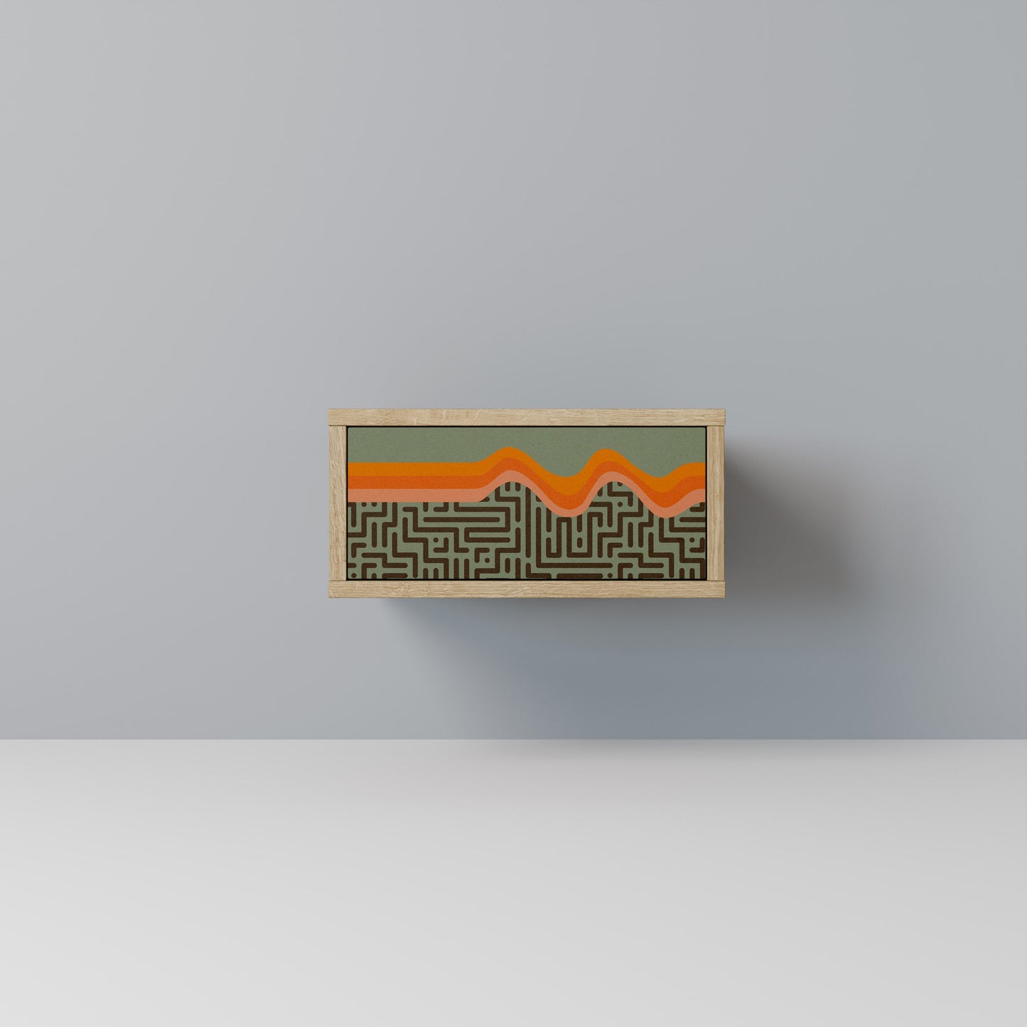 SOLUZIONI SEMPLICI Comodino effetto rovere