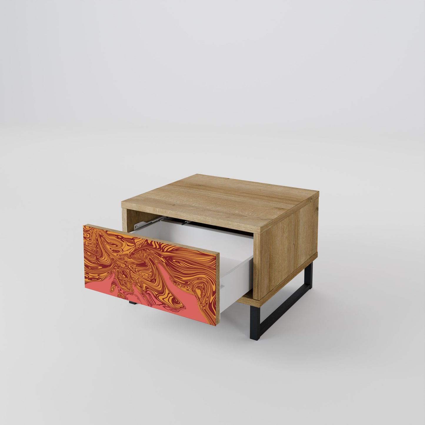FLOATING THOUGHTS Comodino effetto rovere