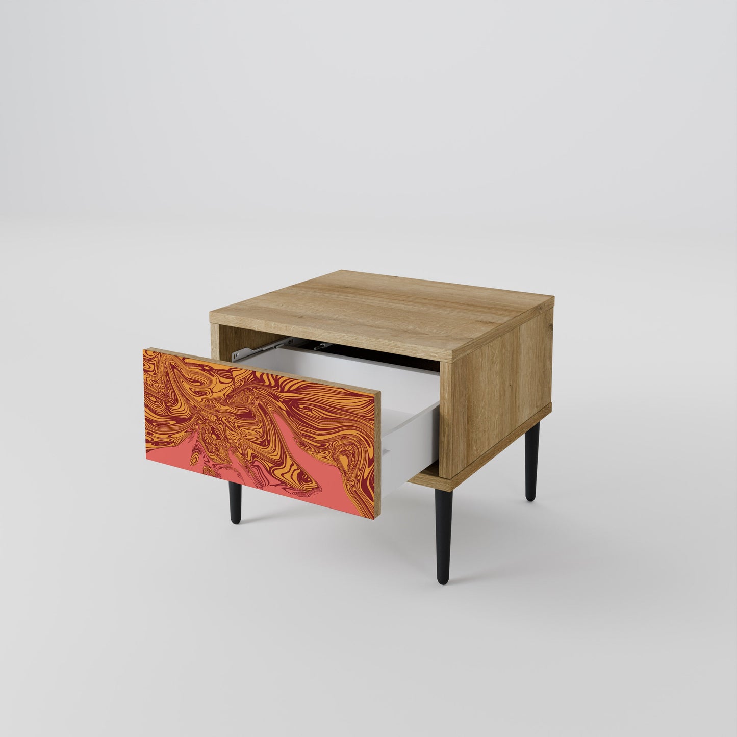 FLOATING THOUGHTS Comodino effetto rovere