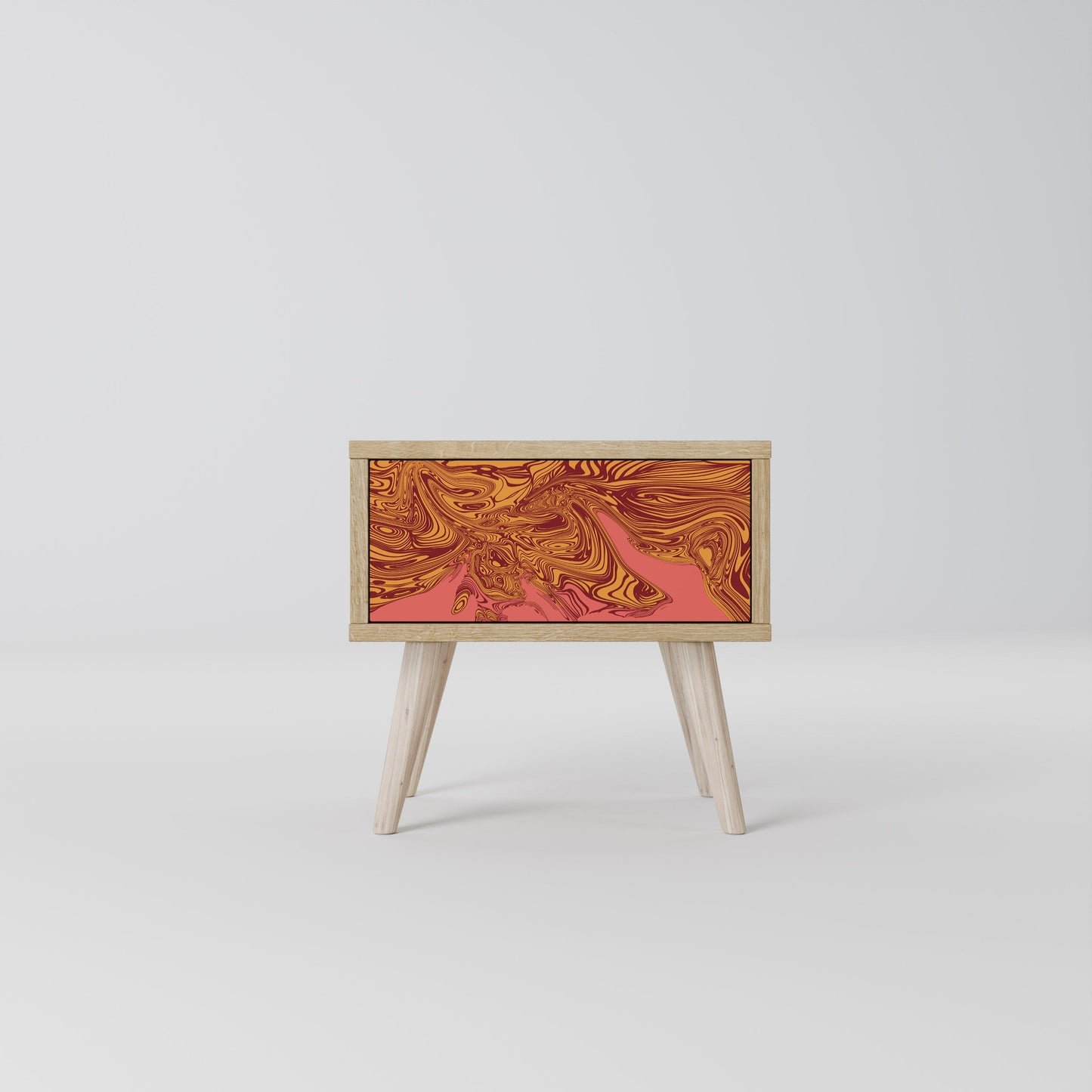 FLOATING THOUGHTS Comodino effetto rovere