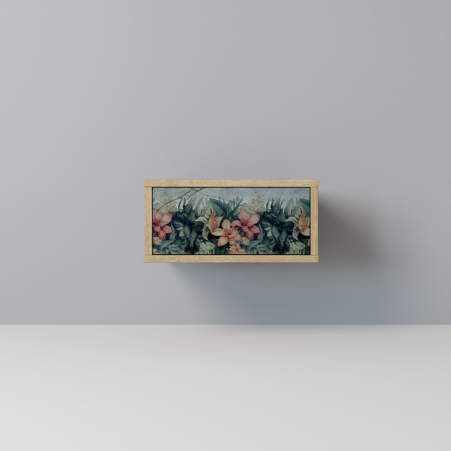 Comodino HEAVENLY BLOOM in effetto rovere
