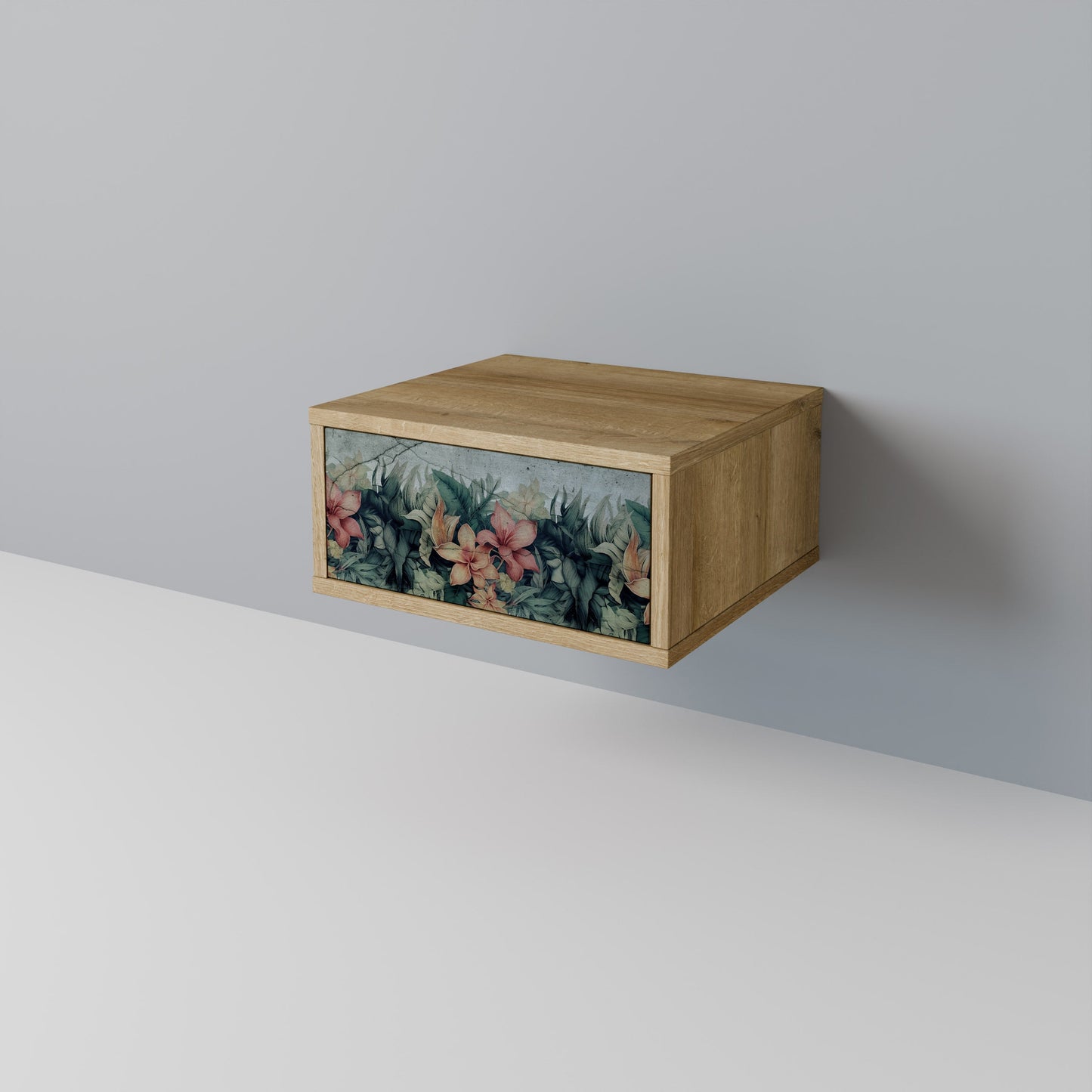 Comodino HEAVENLY BLOOM in effetto rovere