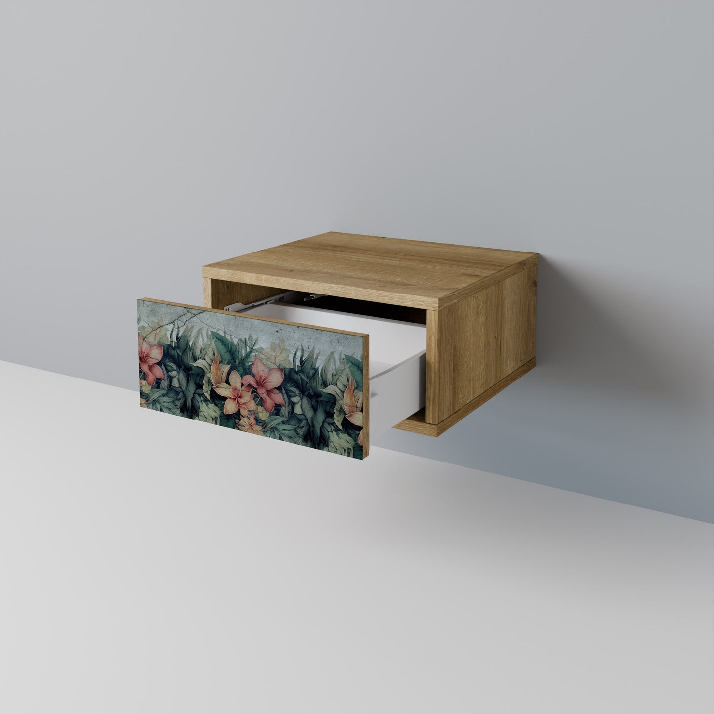 Comodino HEAVENLY BLOOM in effetto rovere