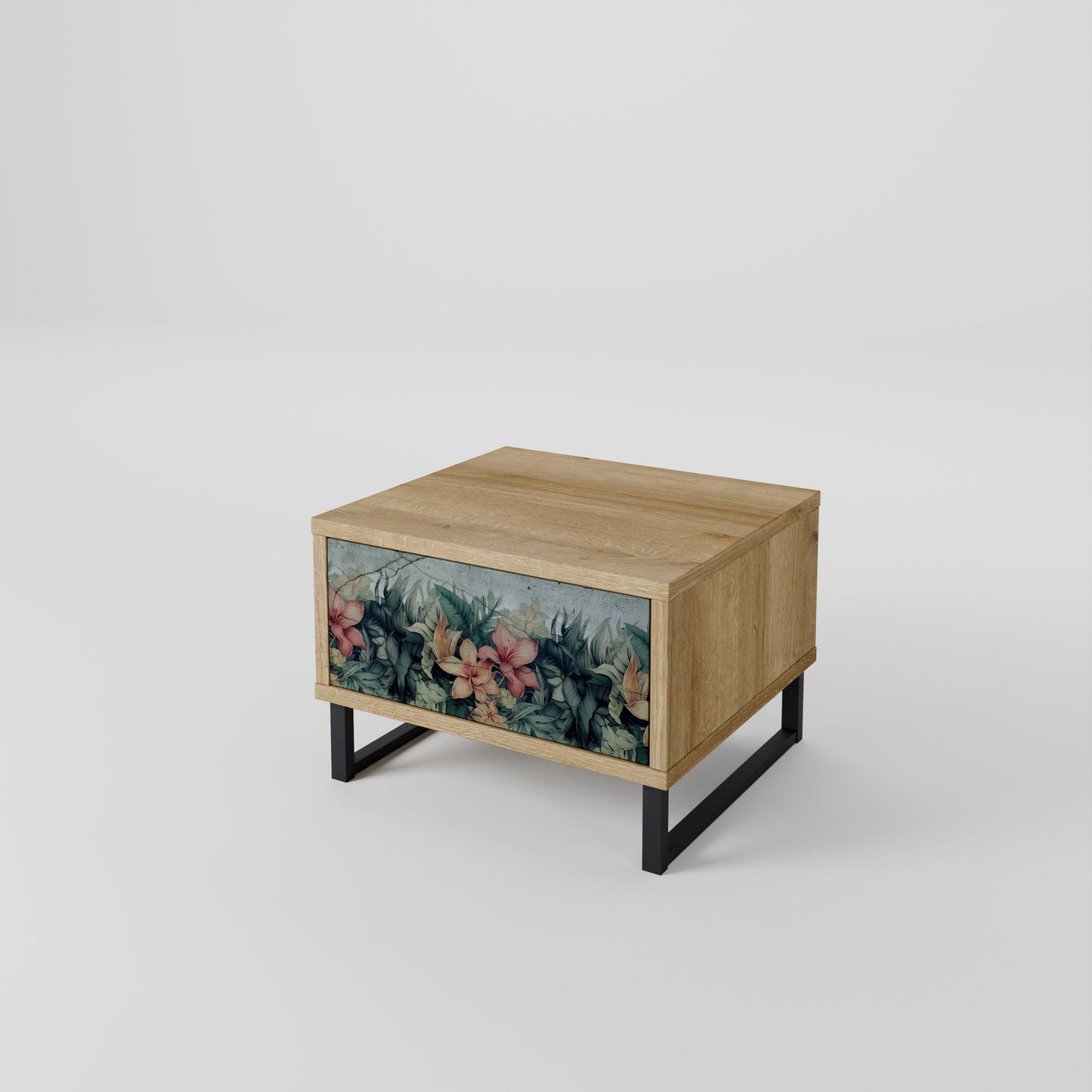 Comodino HEAVENLY BLOOM in effetto rovere