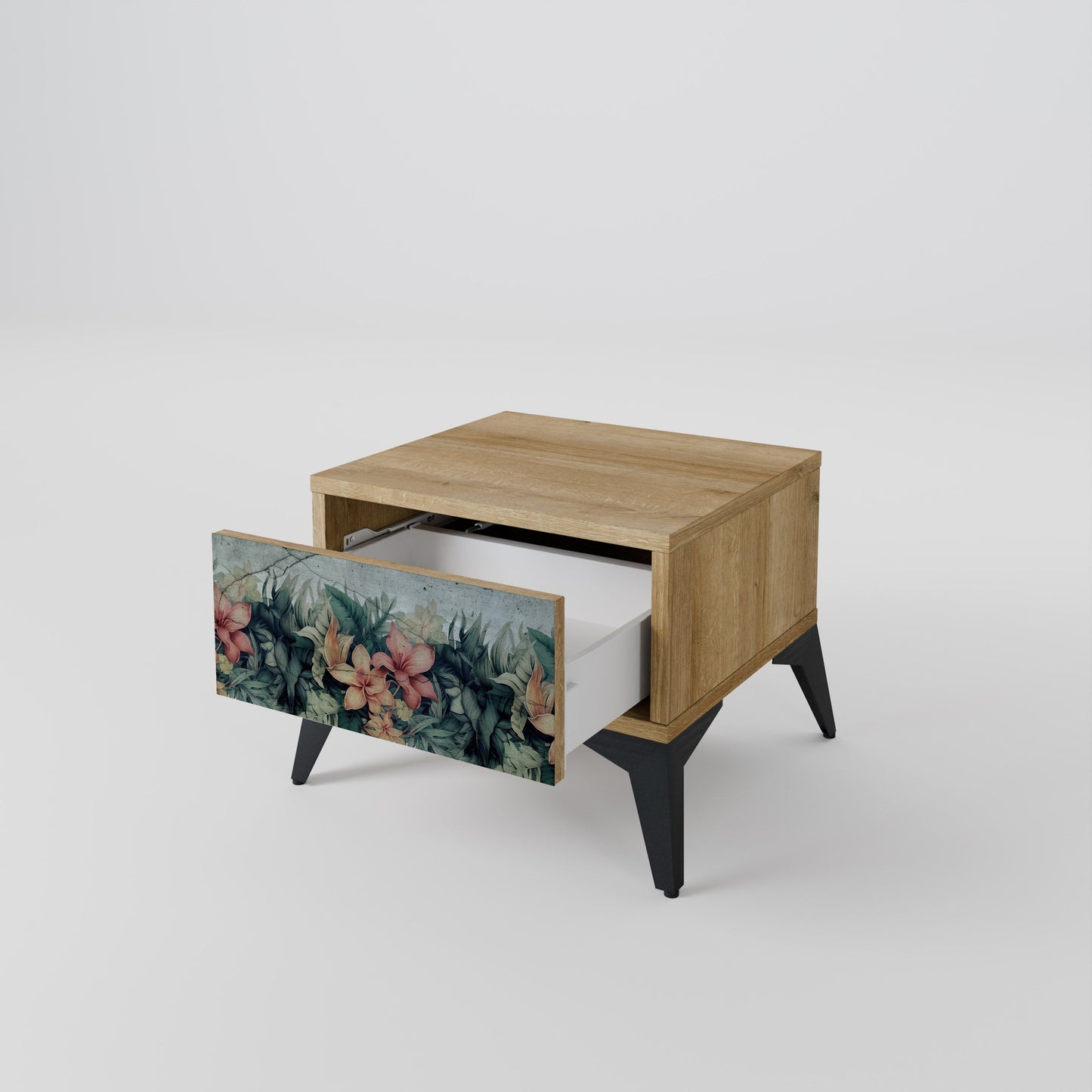 Comodino HEAVENLY BLOOM in effetto rovere