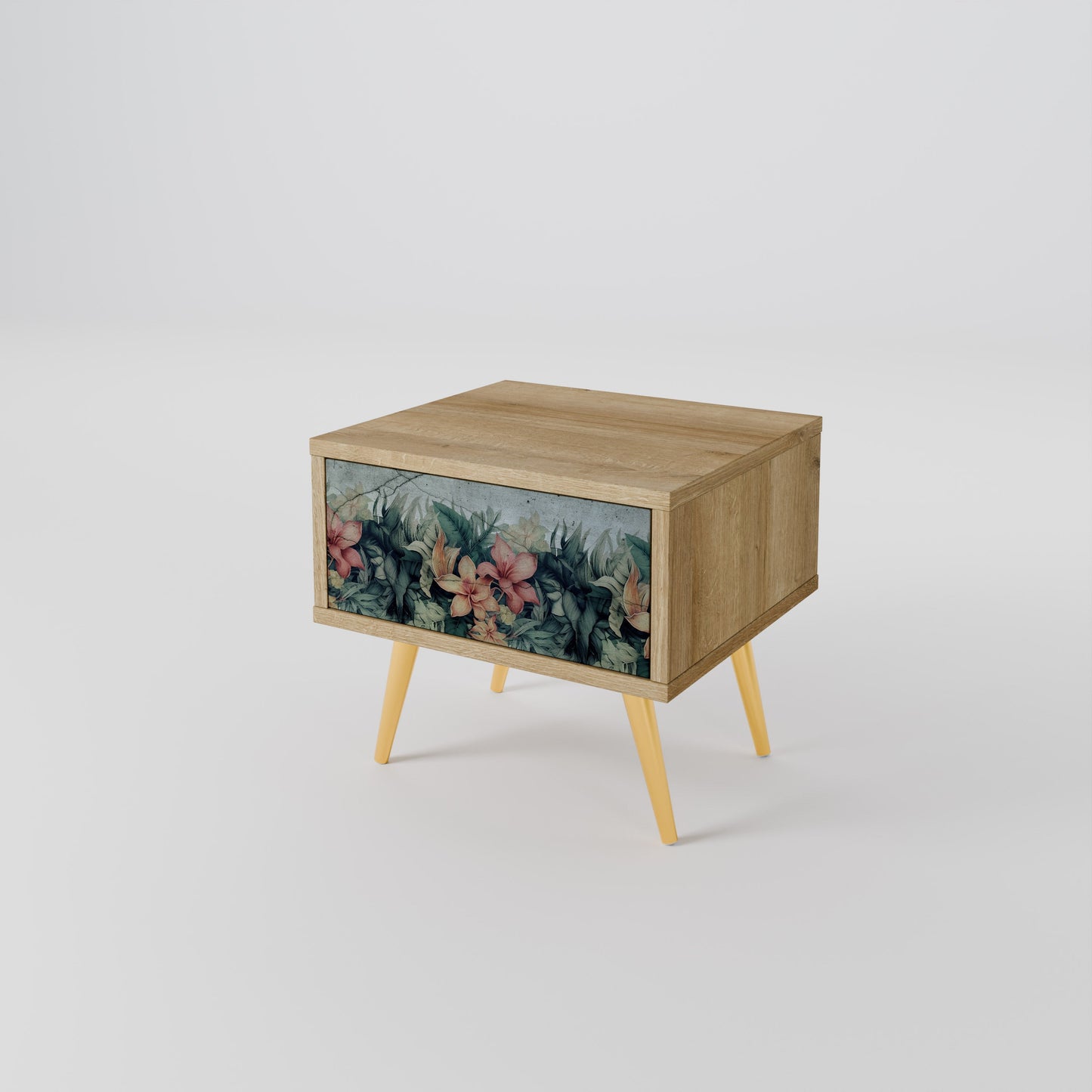Comodino HEAVENLY BLOOM in effetto rovere
