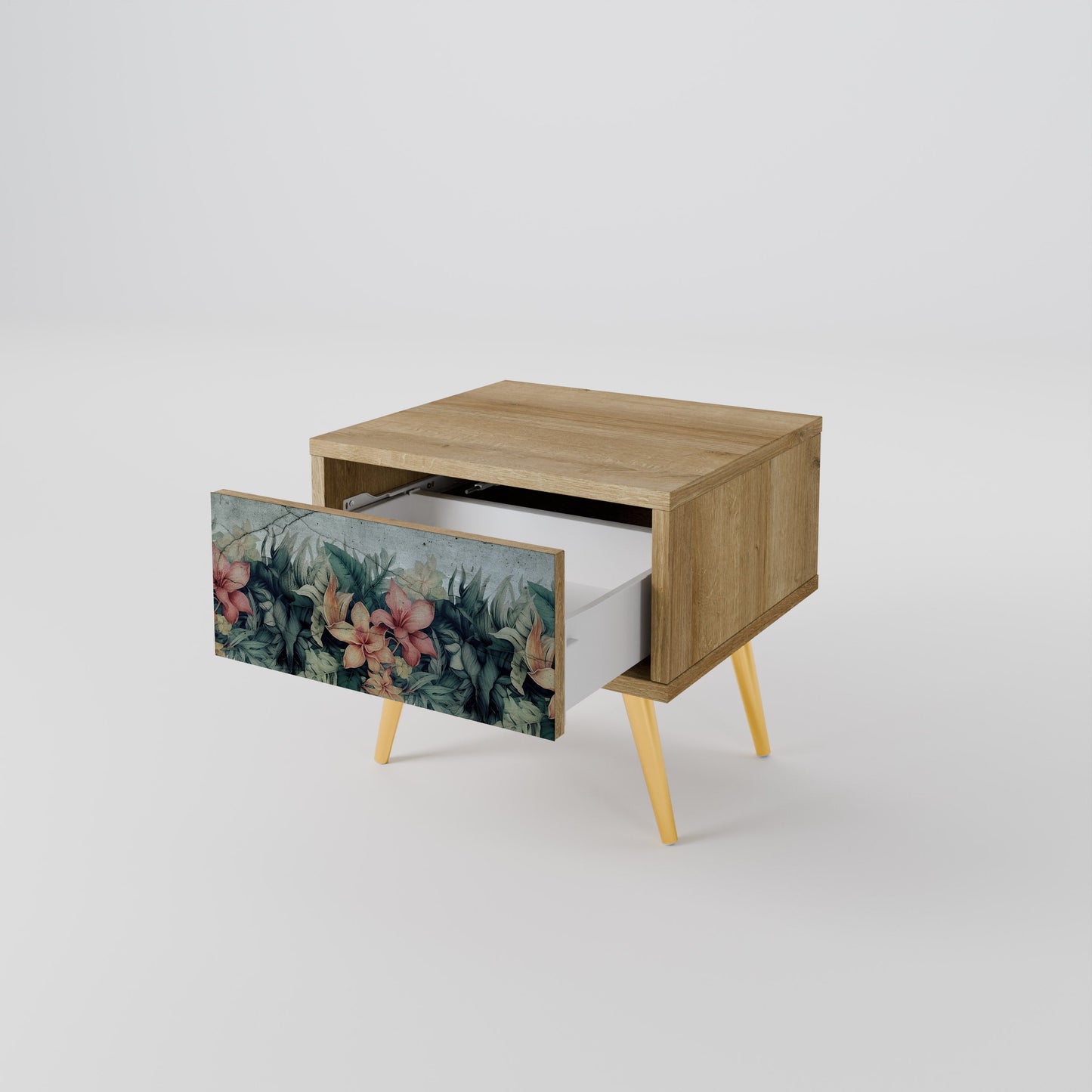 Comodino HEAVENLY BLOOM in effetto rovere