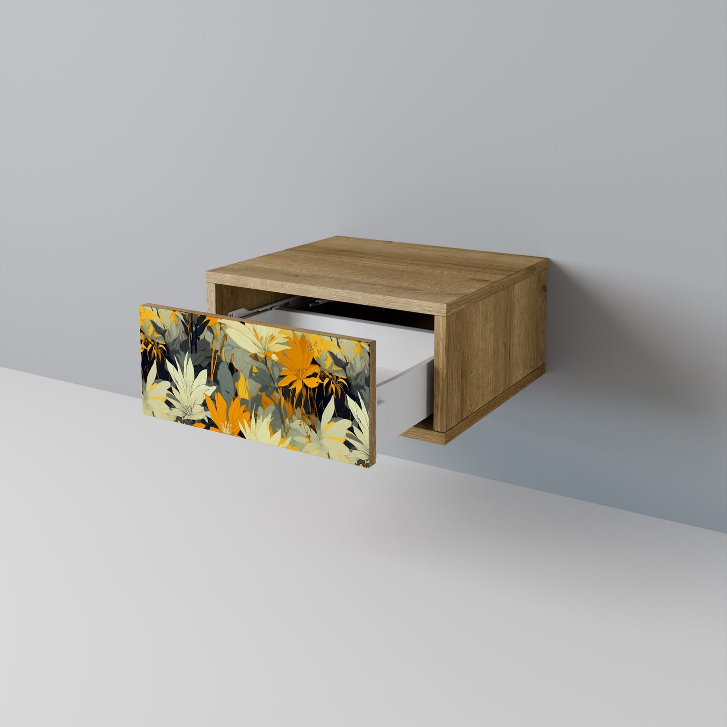 Comodino SUNKISSED LILY in effetto rovere