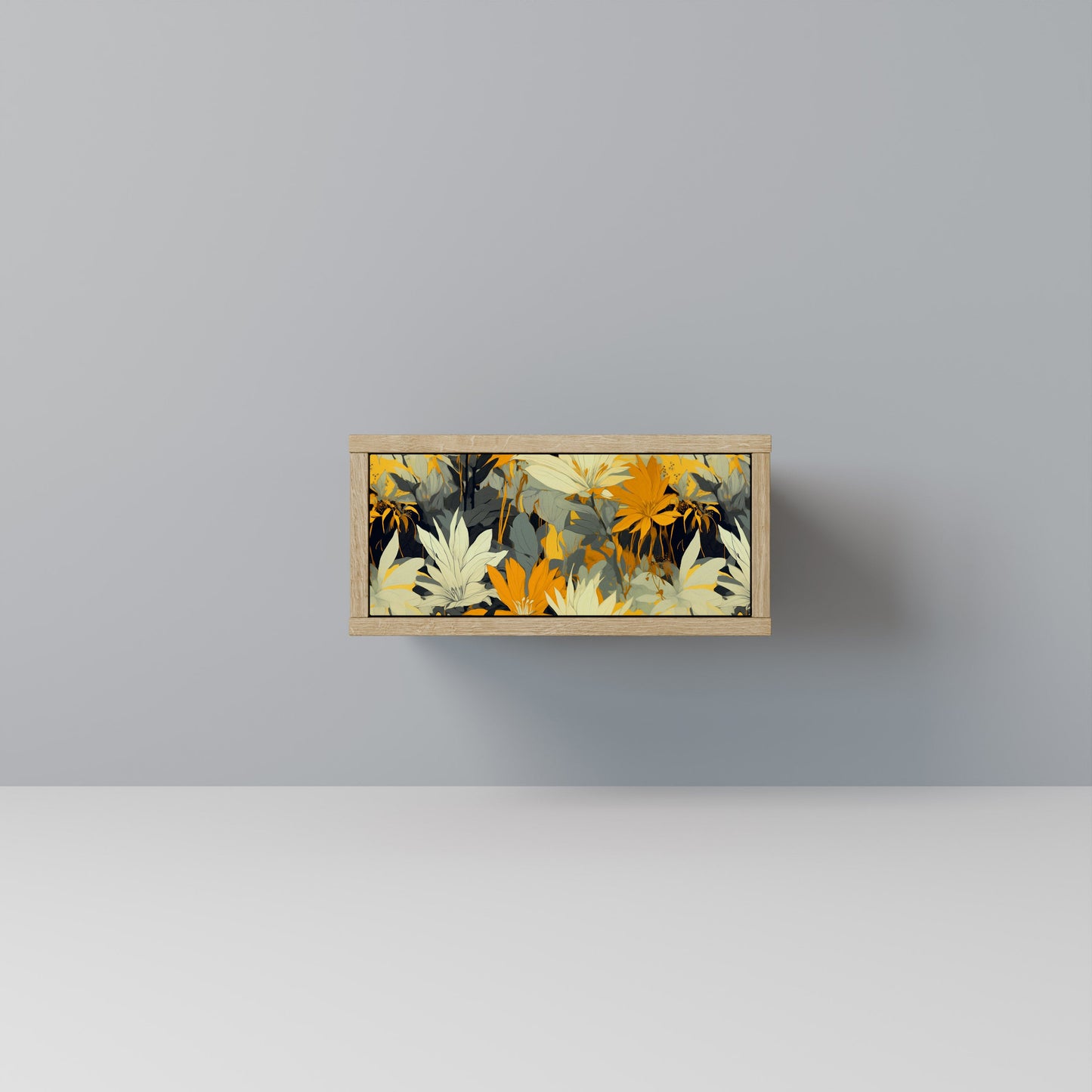 Comodino SUNKISSED LILY in effetto rovere
