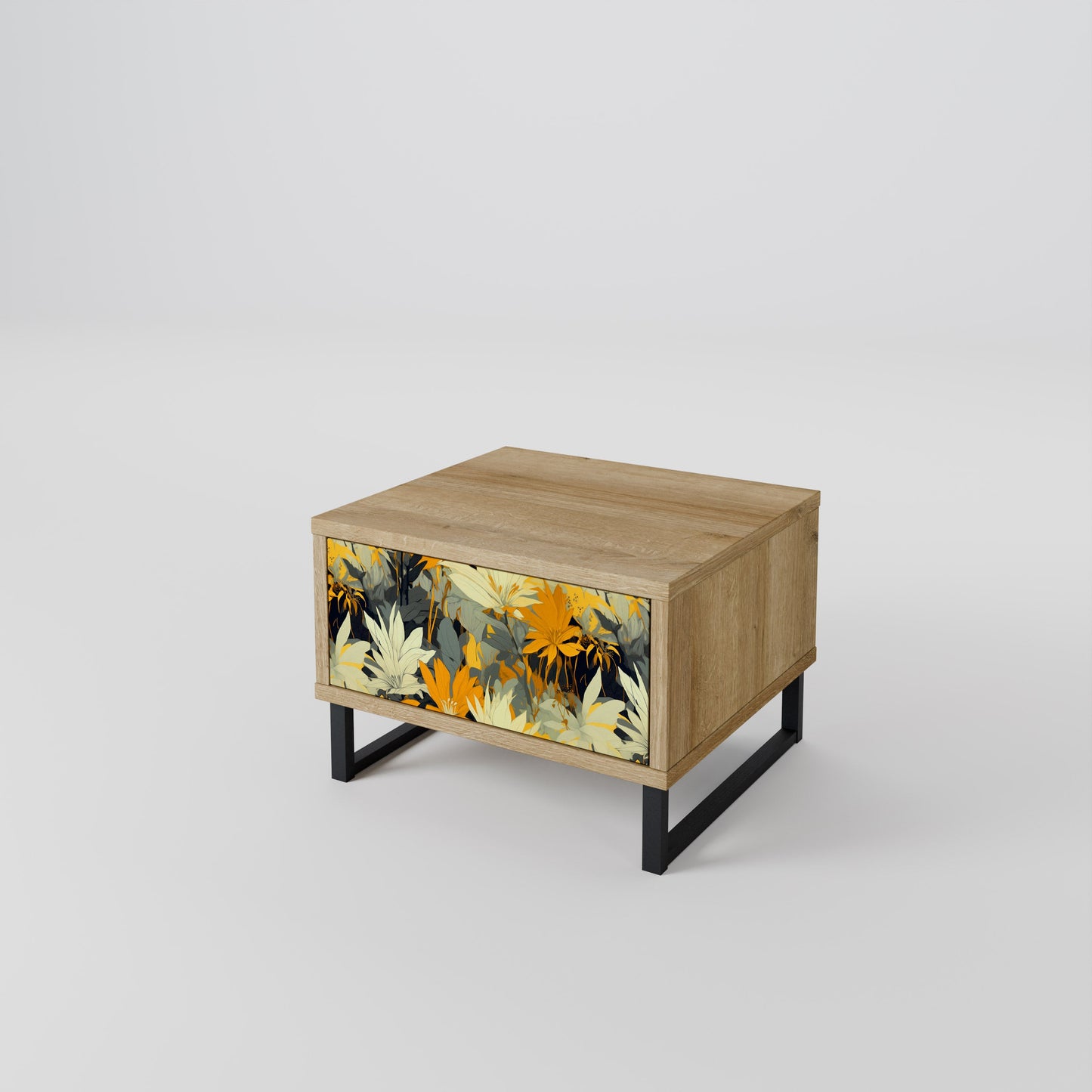 Comodino SUNKISSED LILY in effetto rovere
