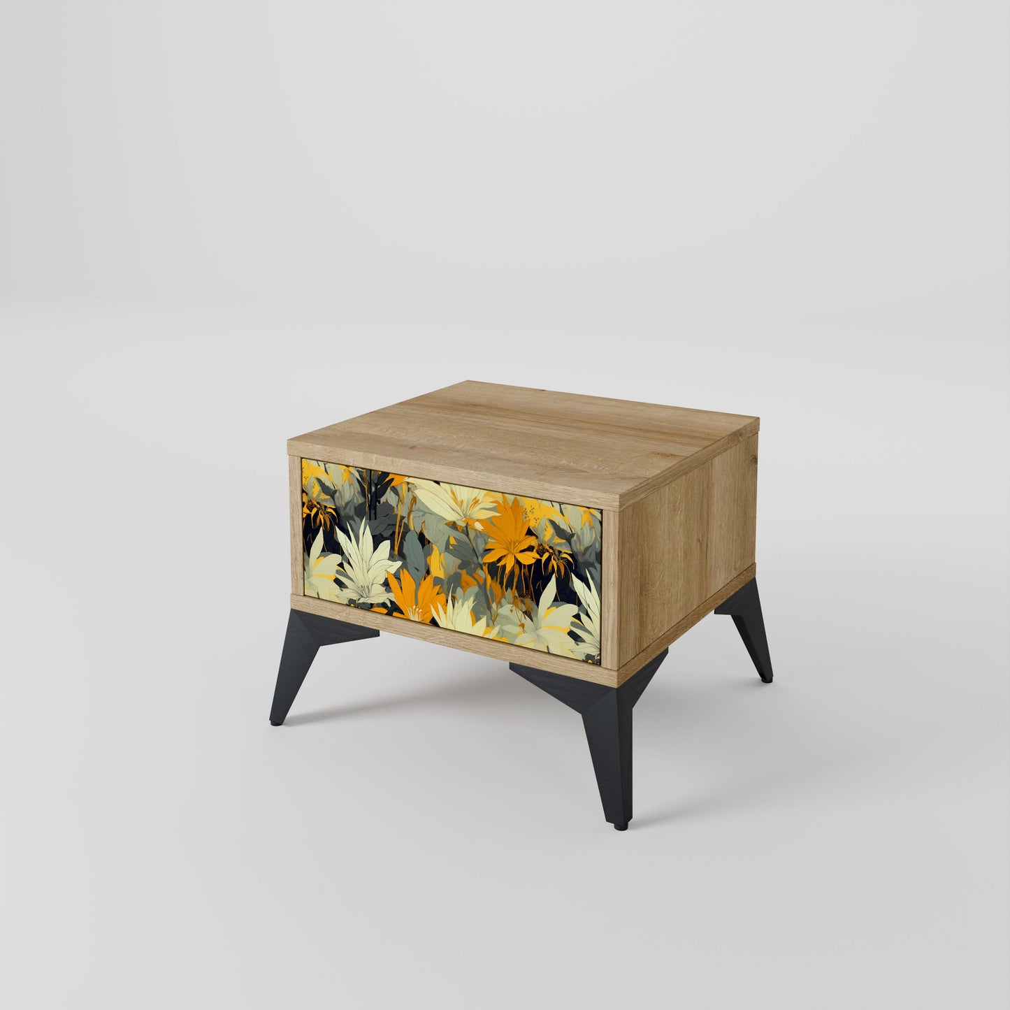 Comodino SUNKISSED LILY in effetto rovere
