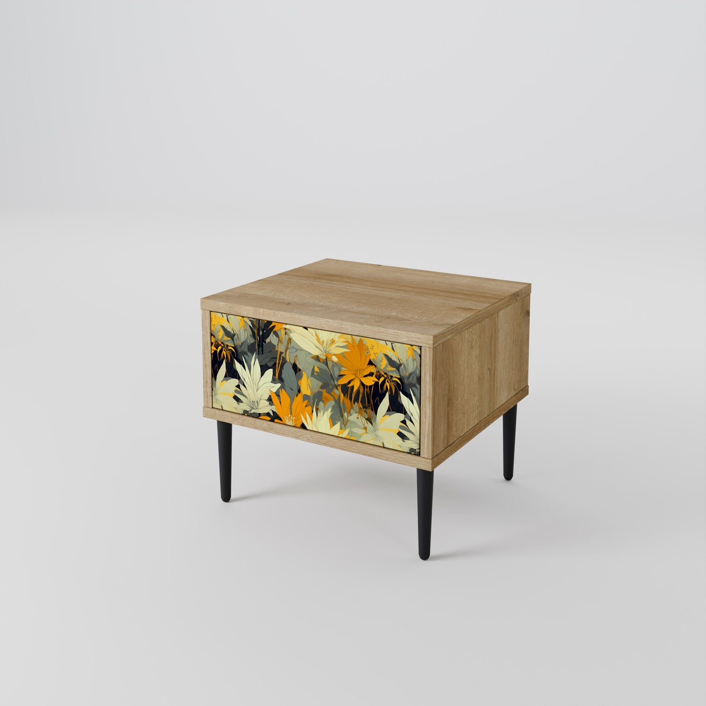 Comodino SUNKISSED LILY in effetto rovere
