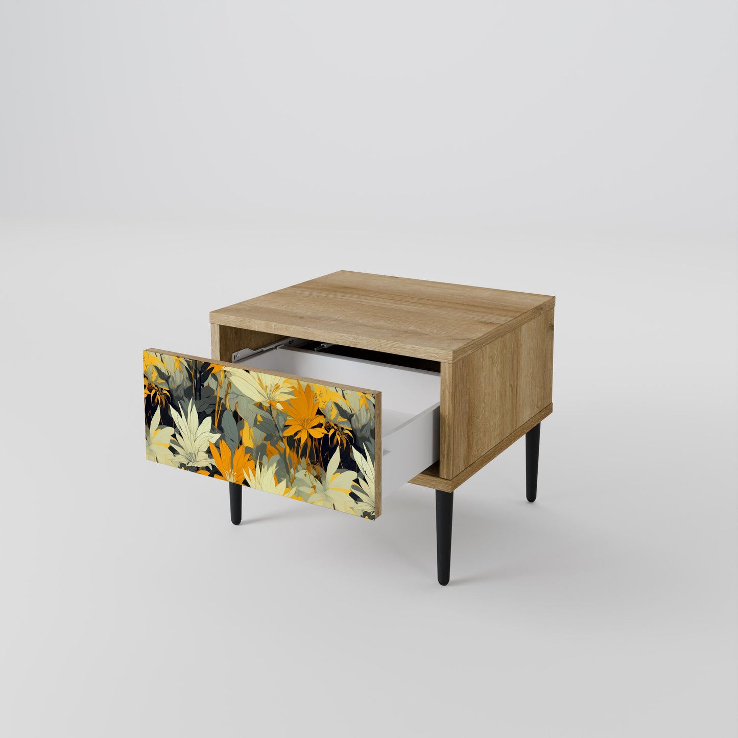 Comodino SUNKISSED LILY in effetto rovere