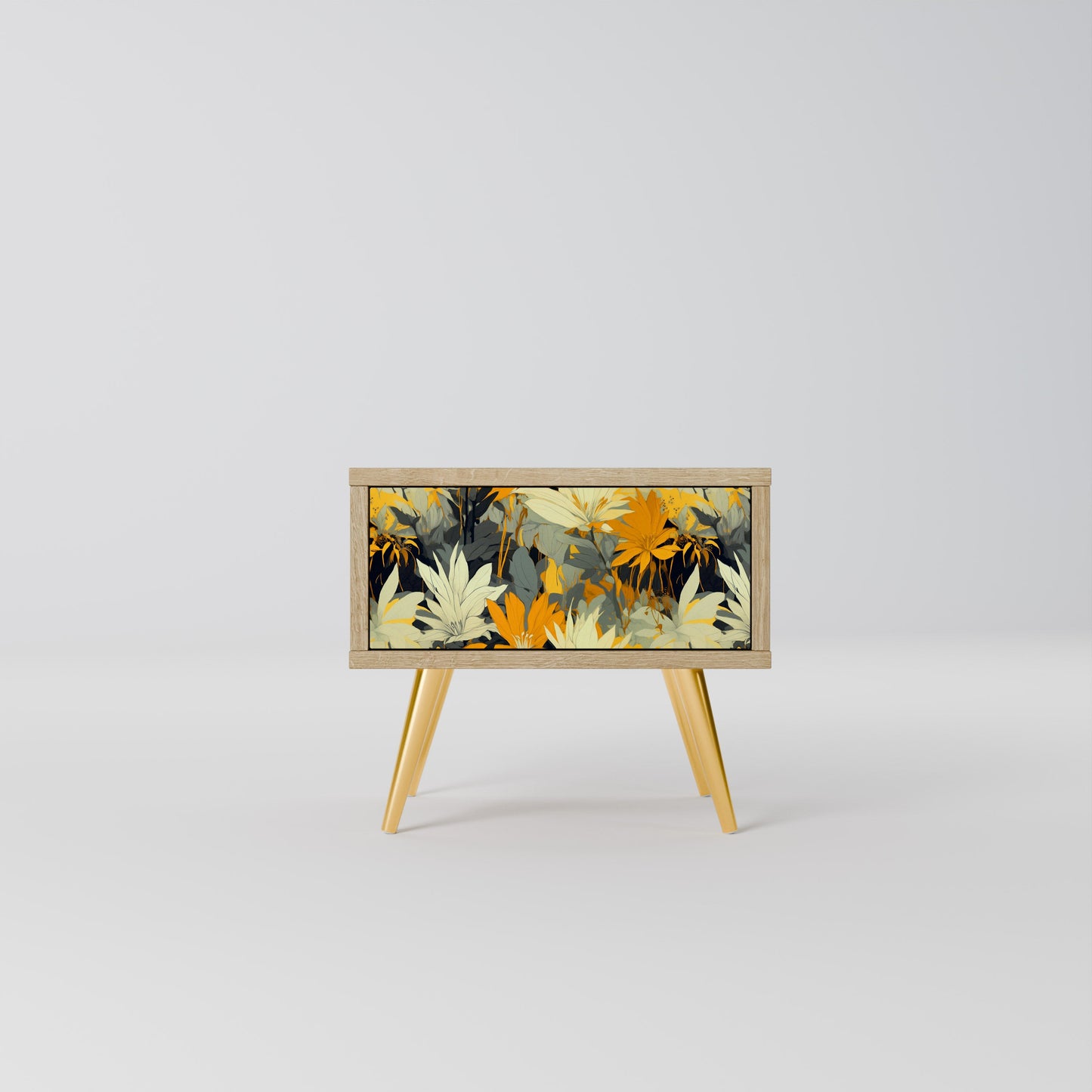 Comodino SUNKISSED LILY in effetto rovere