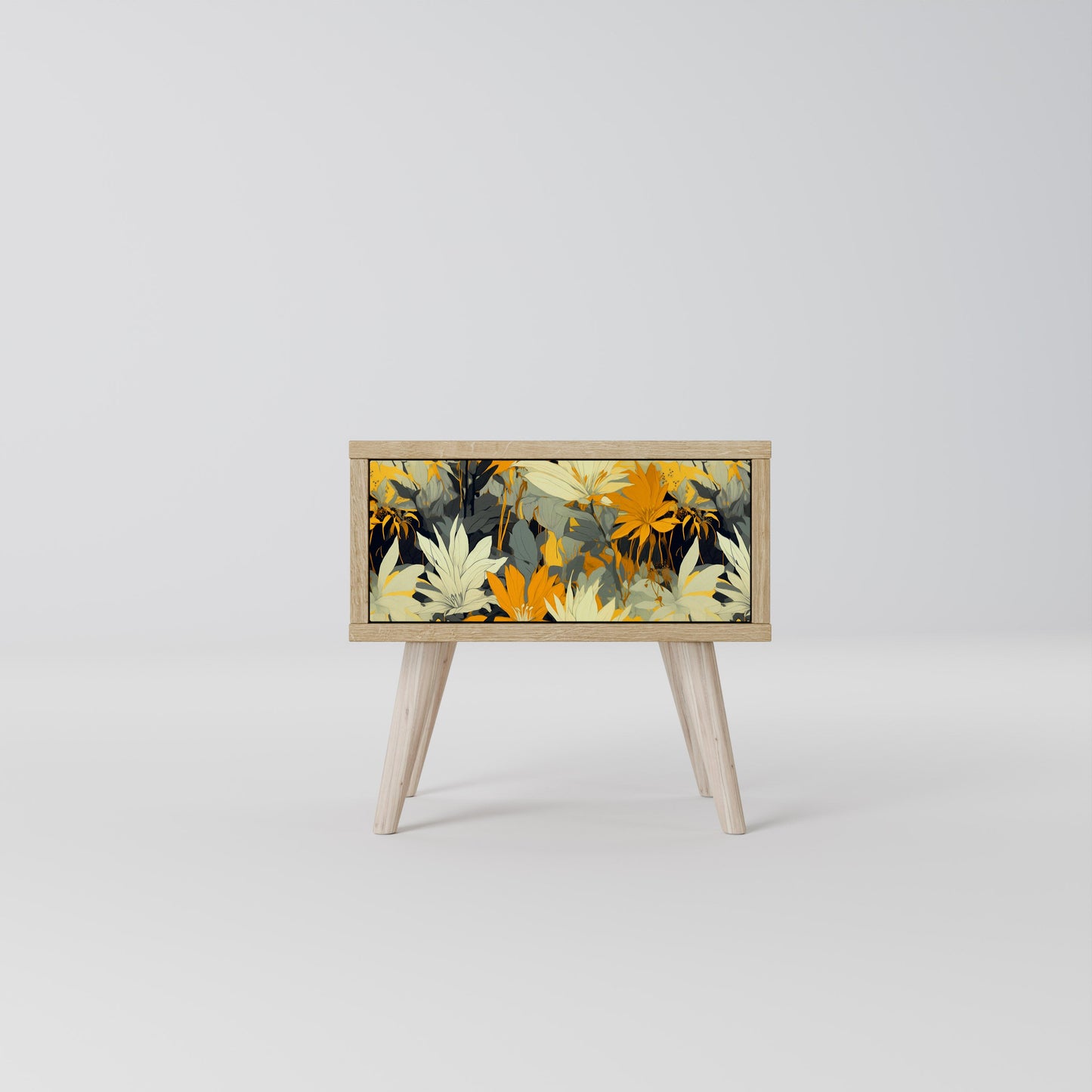 Comodino SUNKISSED LILY in effetto rovere