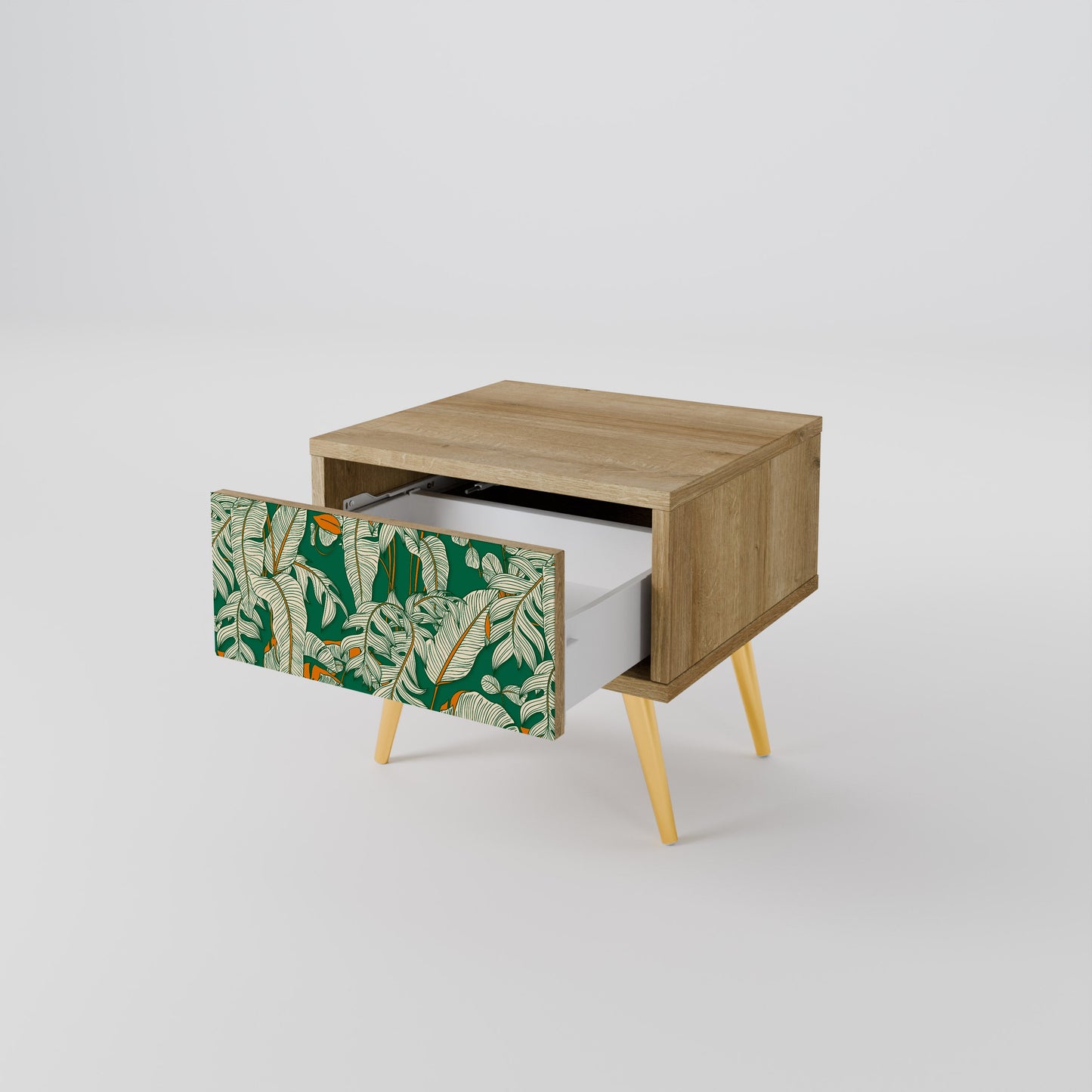 Comodino VERDANT PLEASURES in effetto rovere