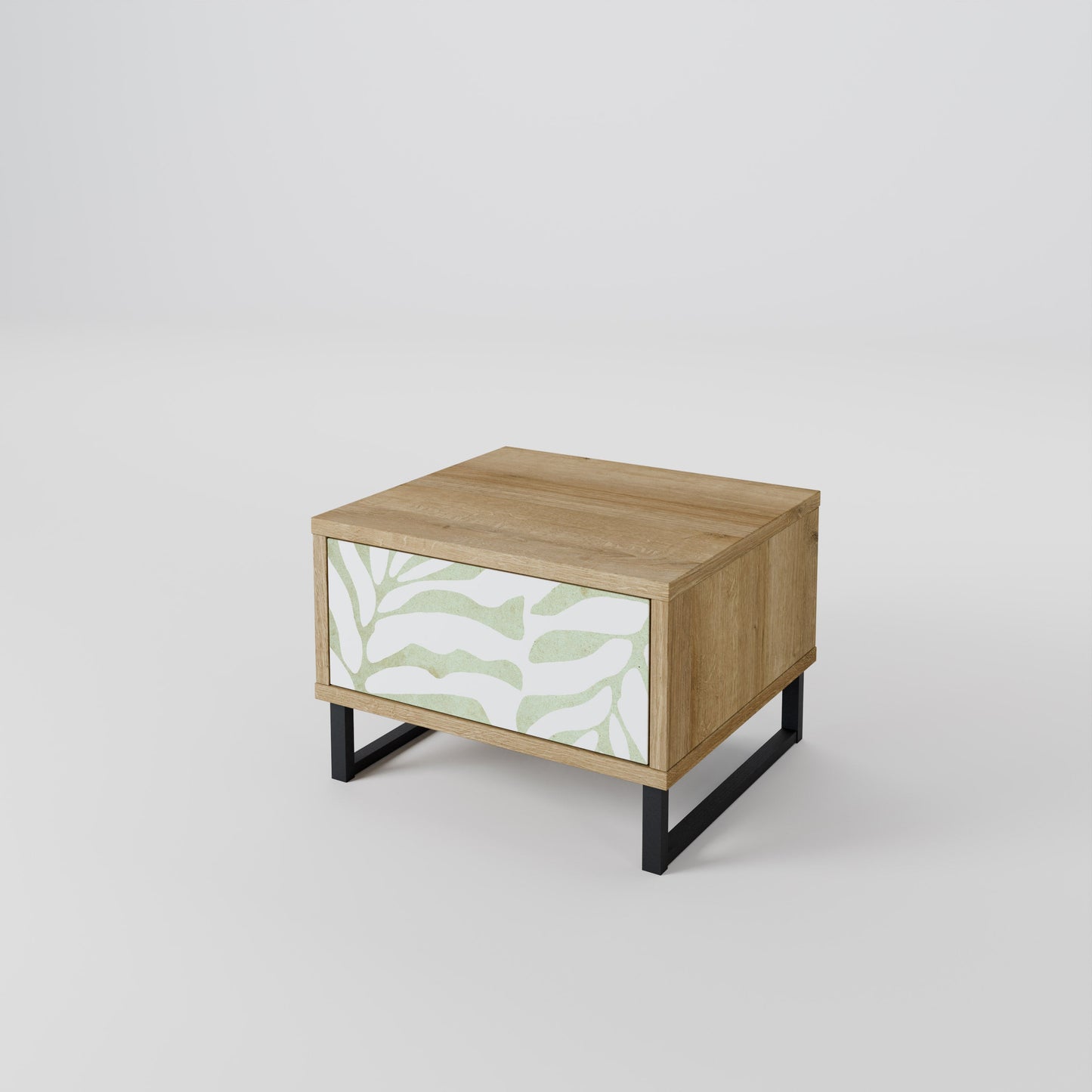 Comodino BOTANICAL SPARK in effetto rovere