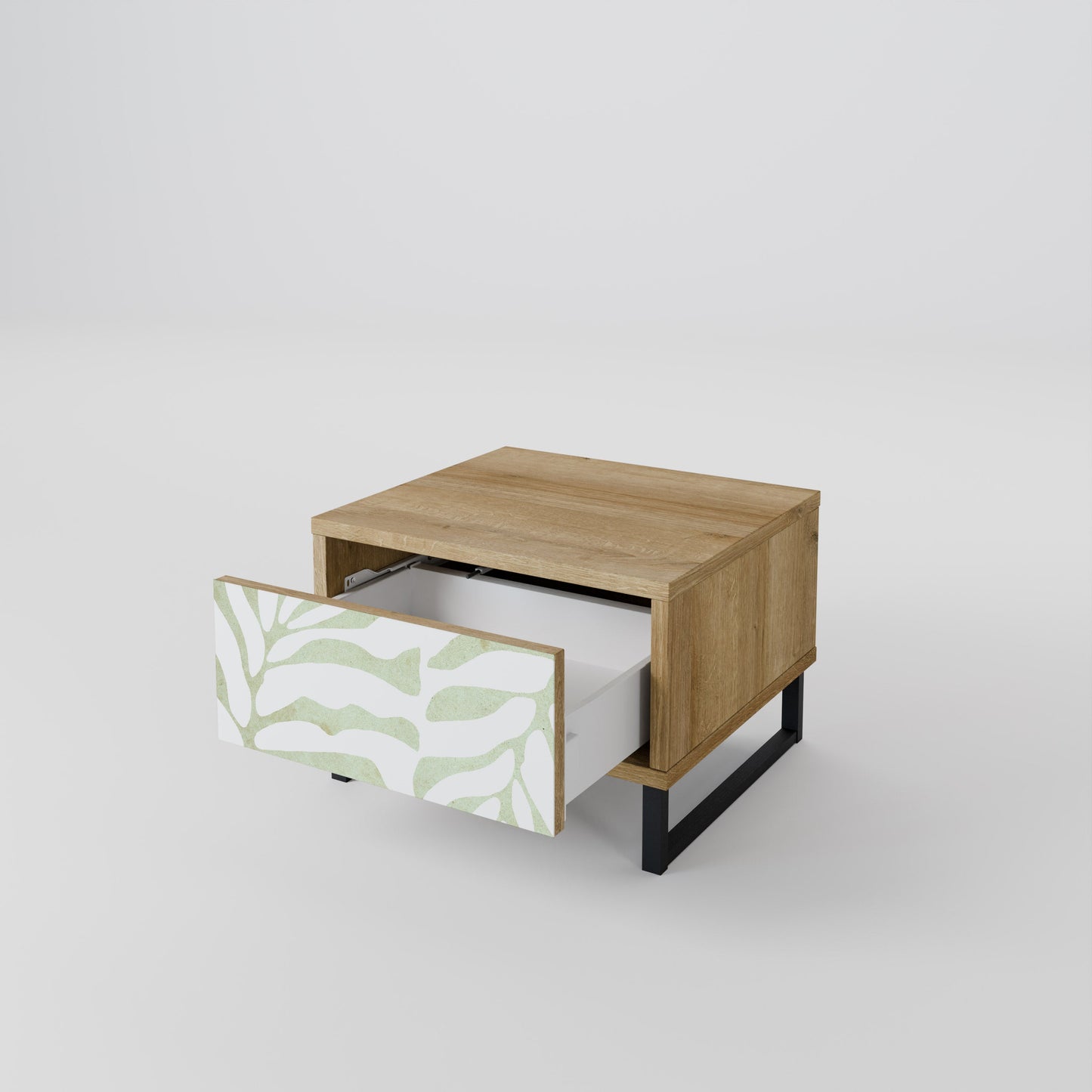 Comodino BOTANICAL SPARK in effetto rovere