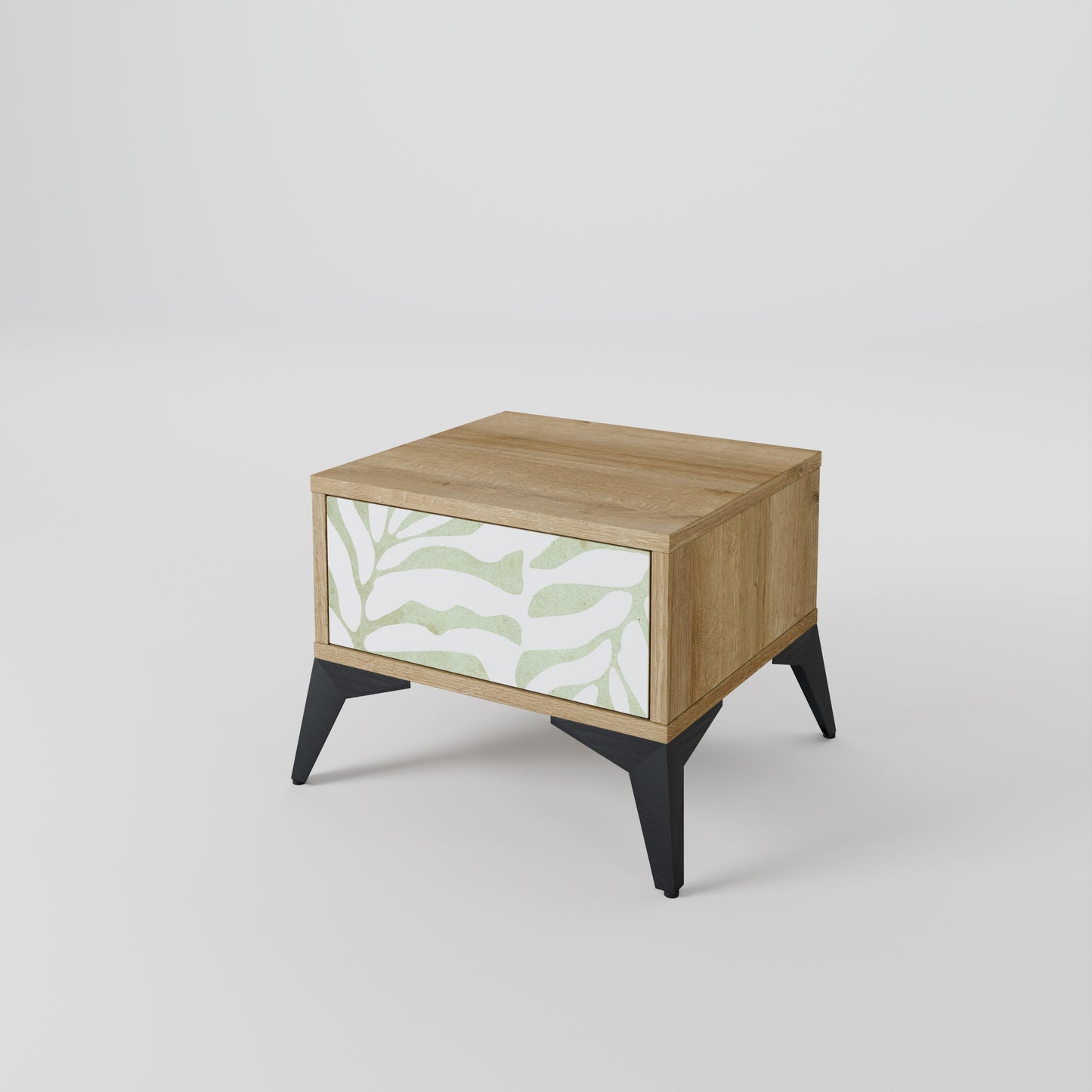 Comodino BOTANICAL SPARK in effetto rovere