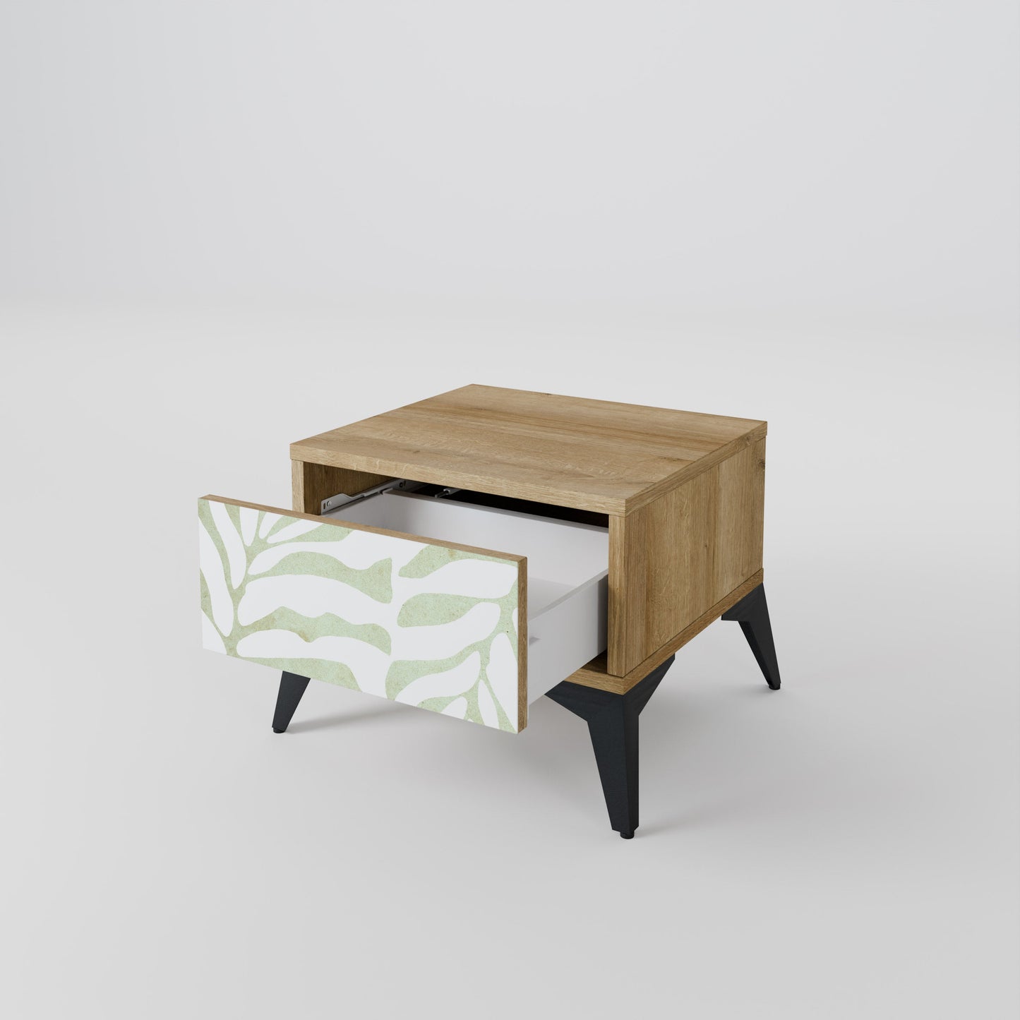 Comodino BOTANICAL SPARK in effetto rovere