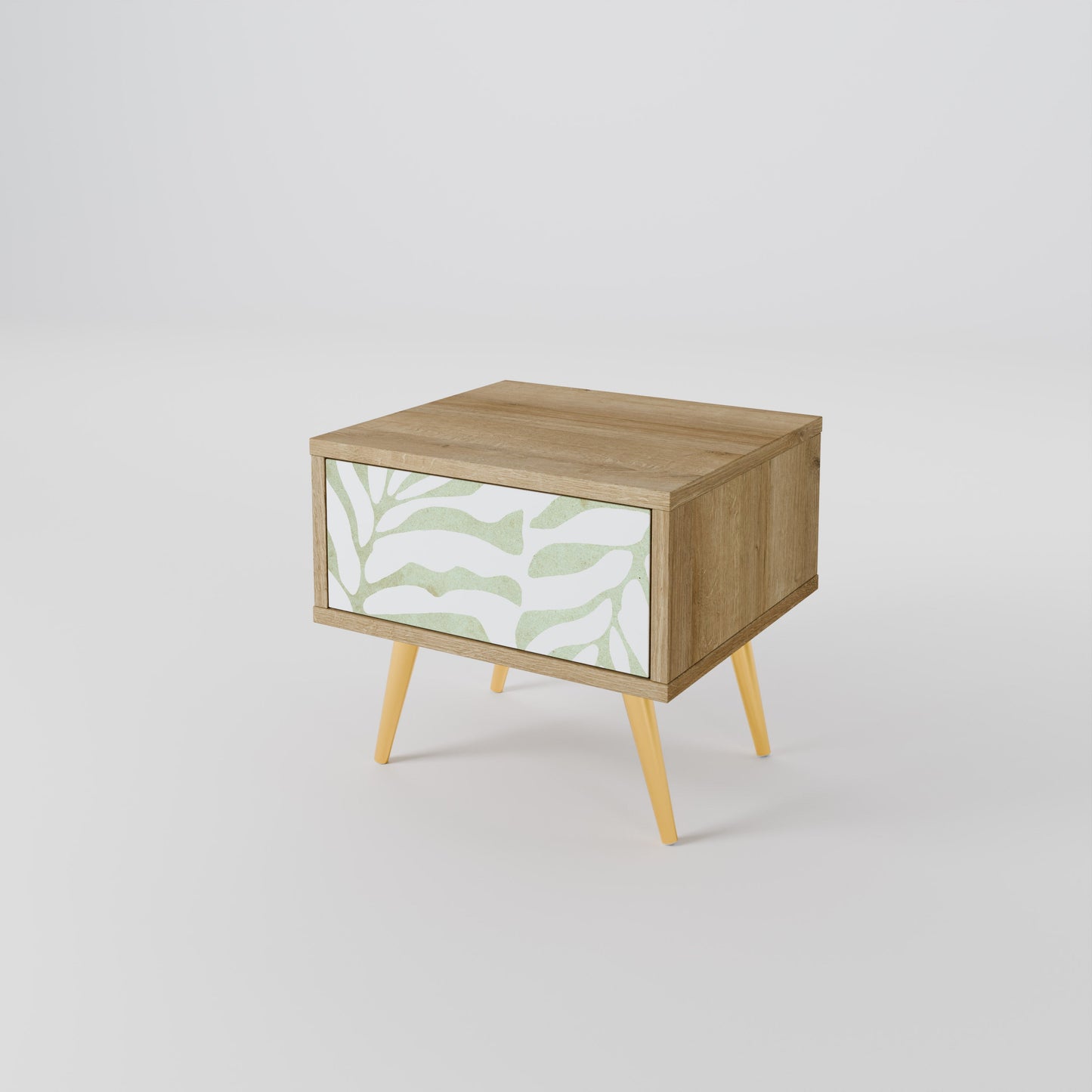 Comodino BOTANICAL SPARK in effetto rovere