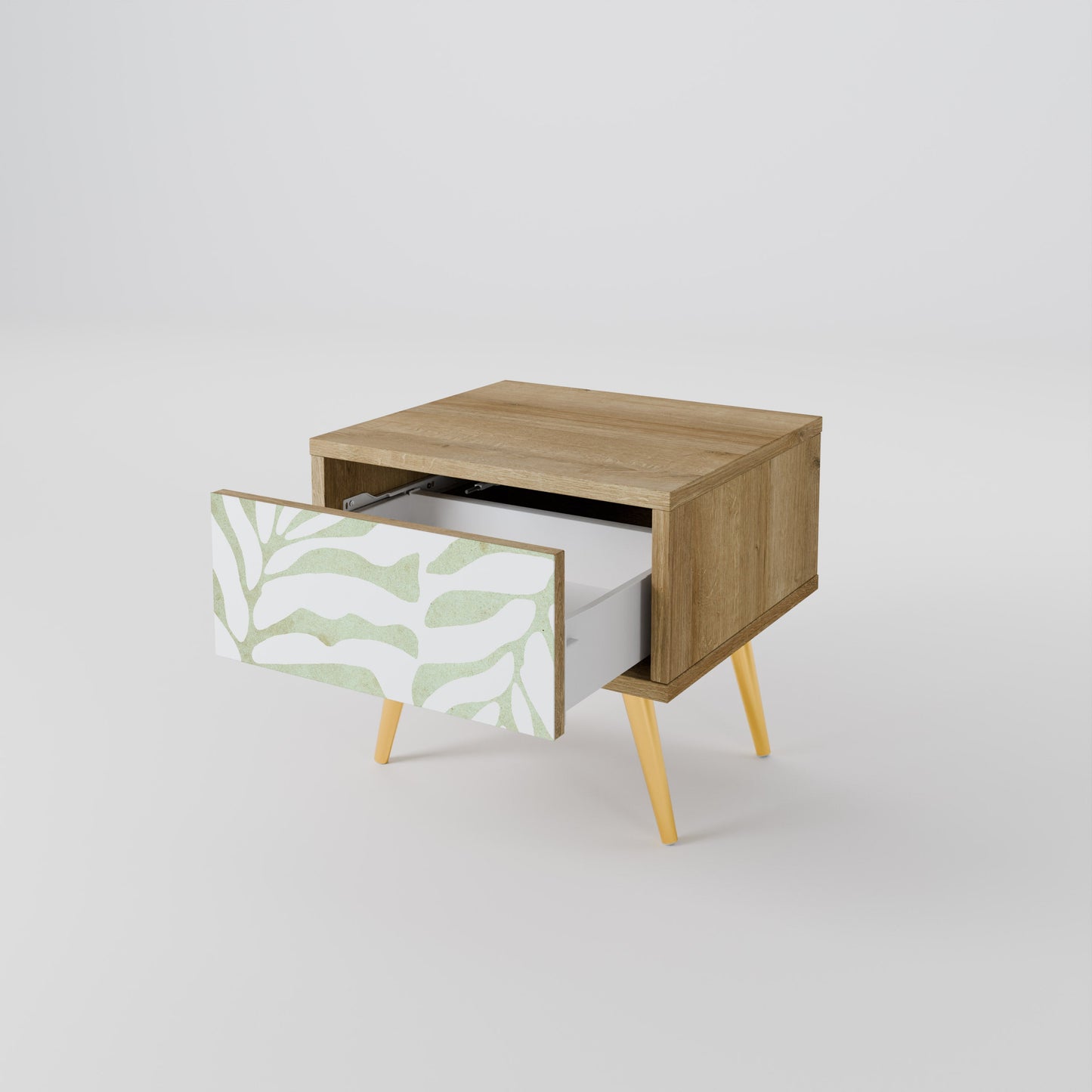 Comodino BOTANICAL SPARK in effetto rovere