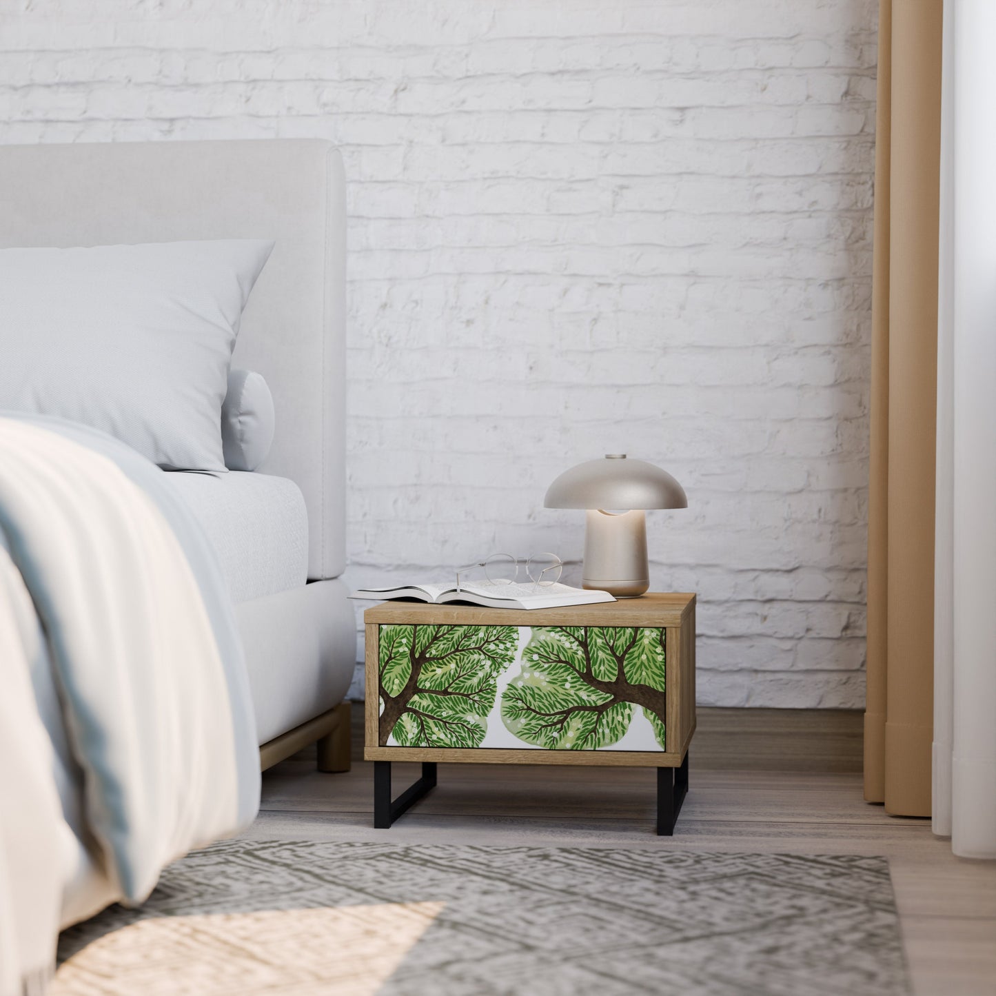 Comodino WILDERNESS DASH effetto rovere