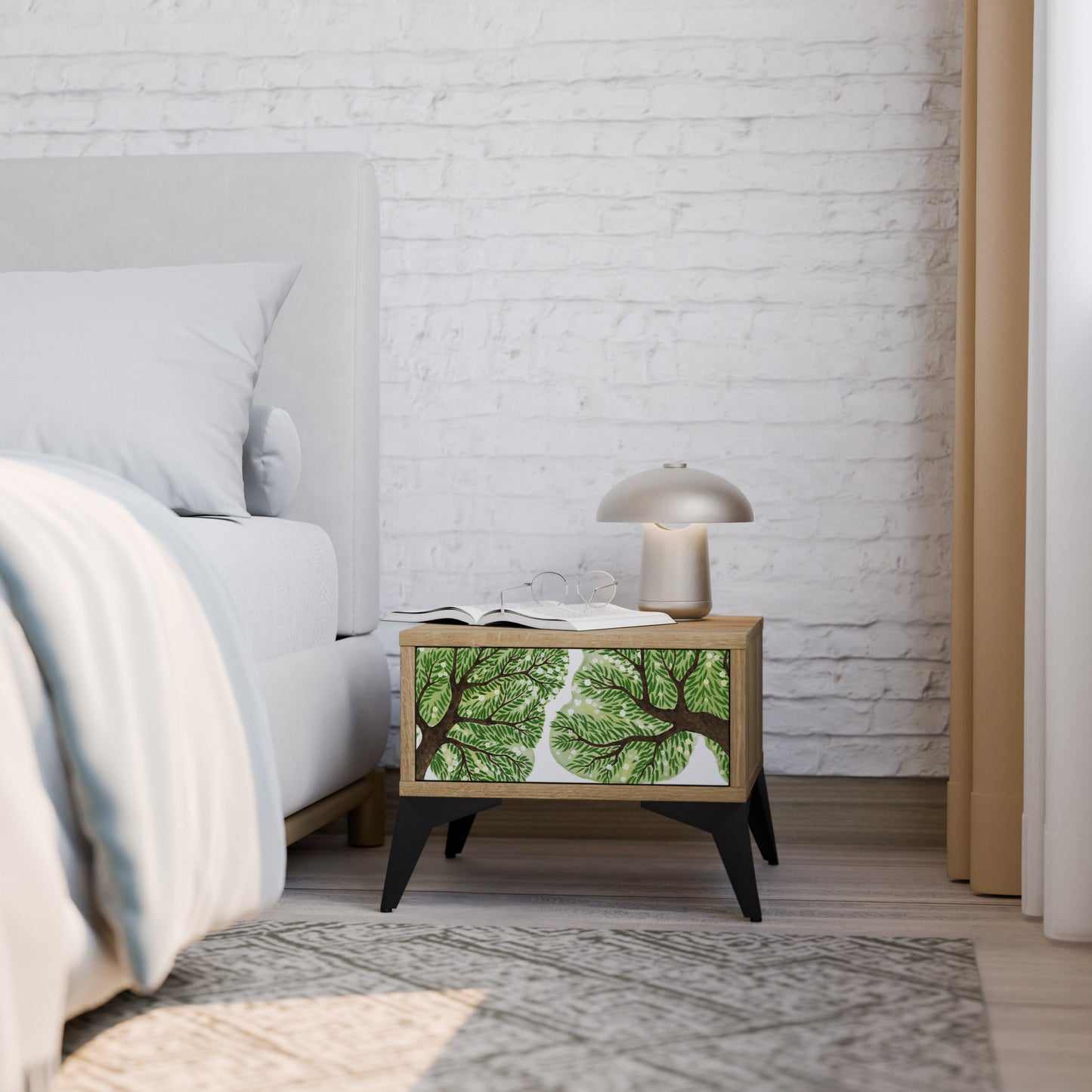 Comodino WILDERNESS DASH effetto rovere