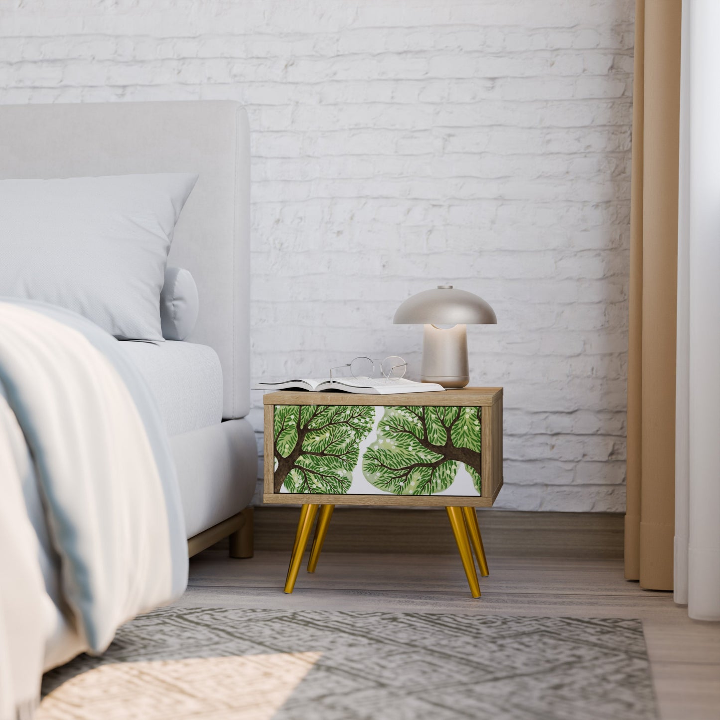 Comodino WILDERNESS DASH effetto rovere