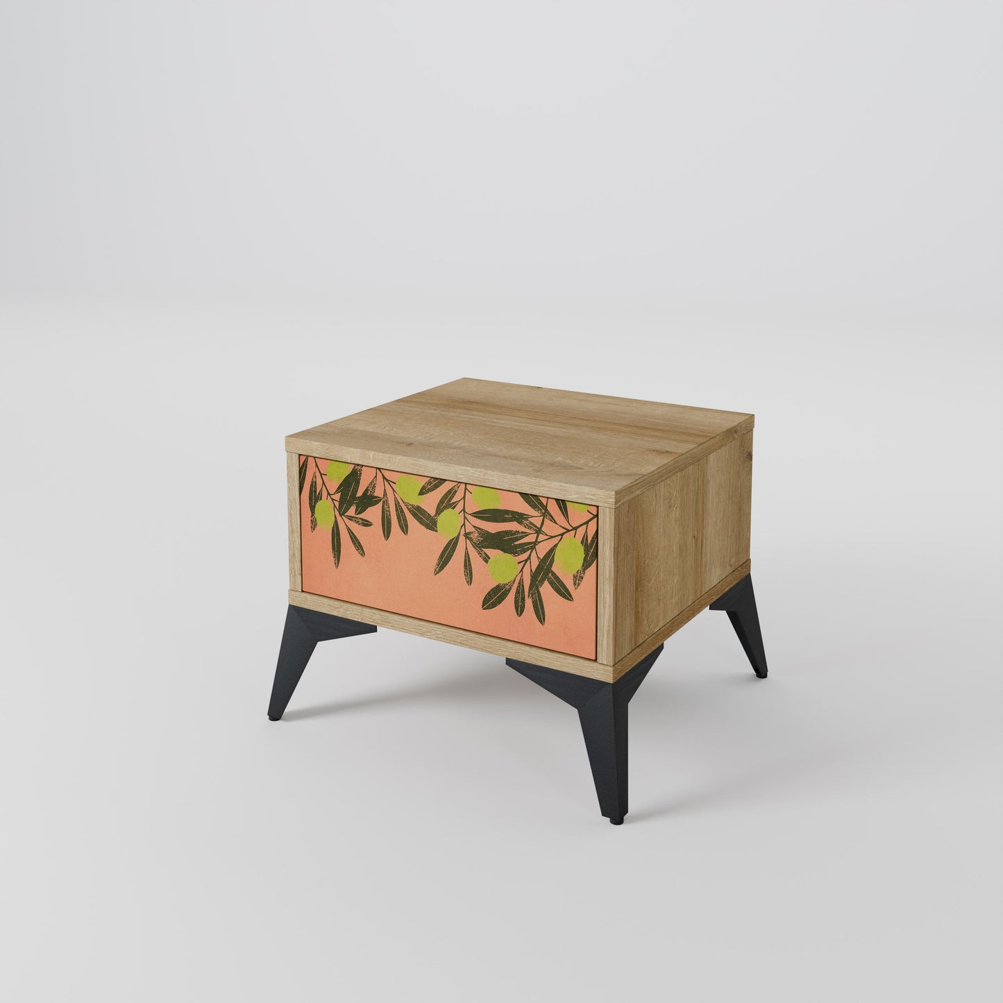 Comodino JUICY OLIVE in effetto rovere