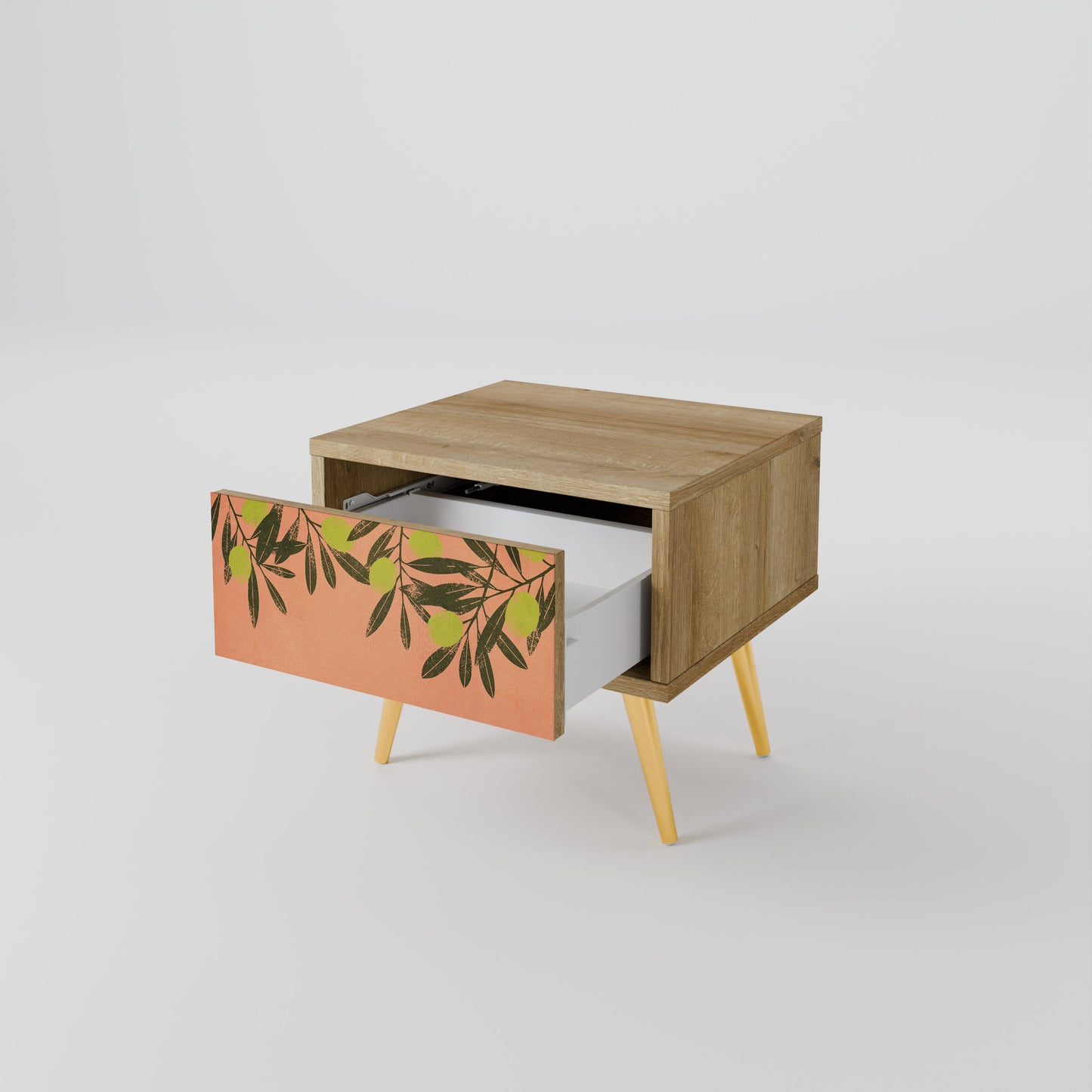 Comodino JUICY OLIVE in effetto rovere