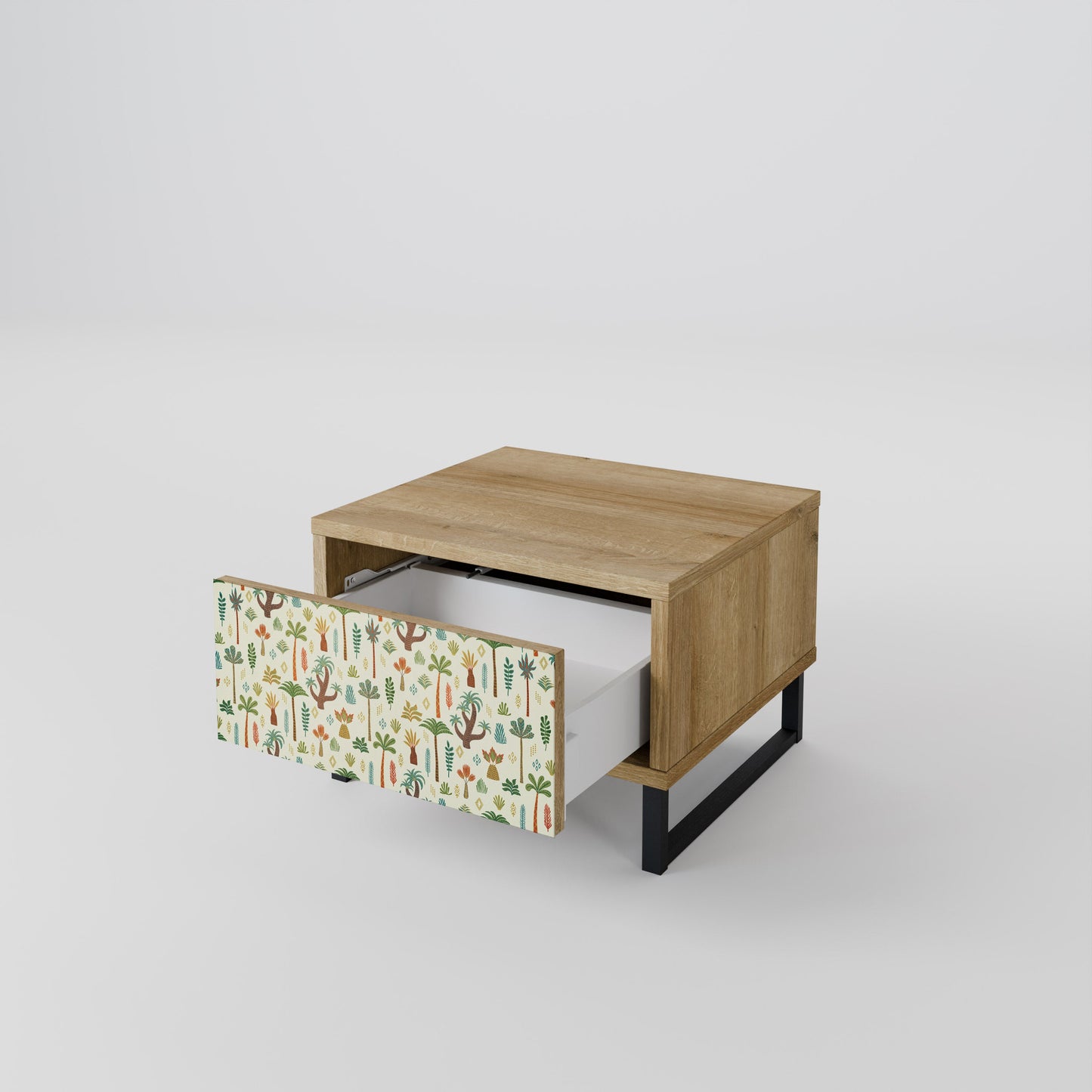Comodino PALM SPRING in effetto rovere