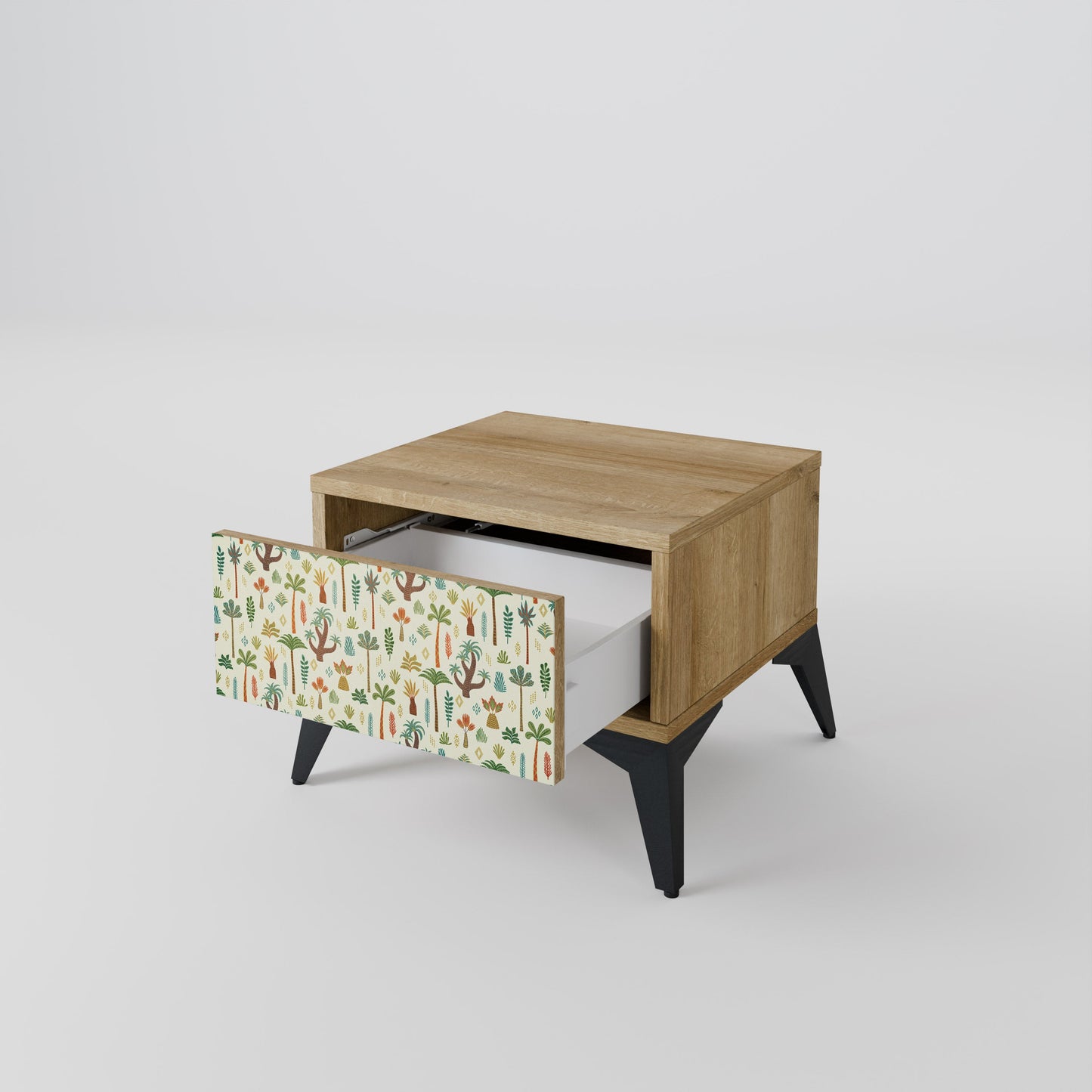 Comodino PALM SPRING in effetto rovere