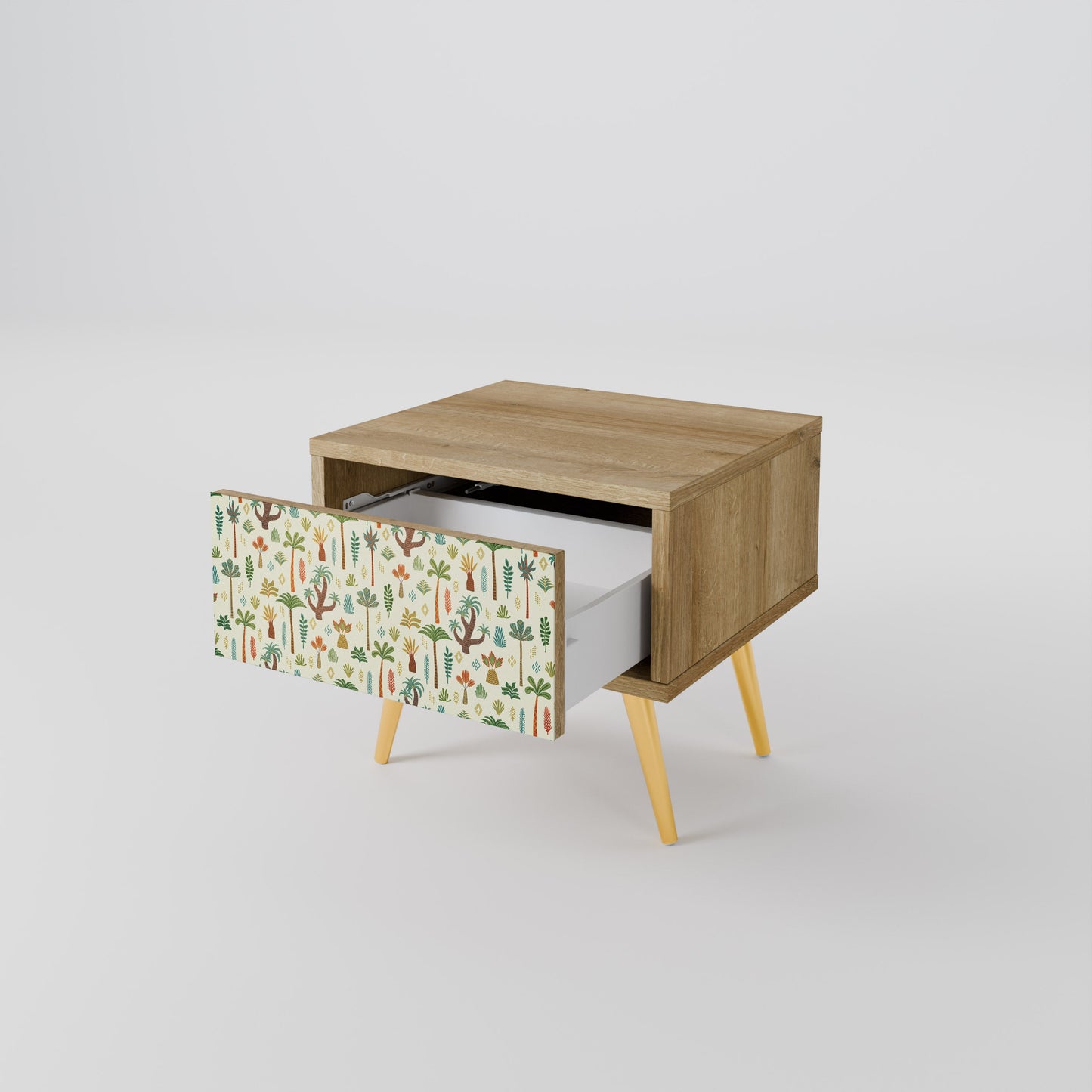 Comodino PALM SPRING in effetto rovere