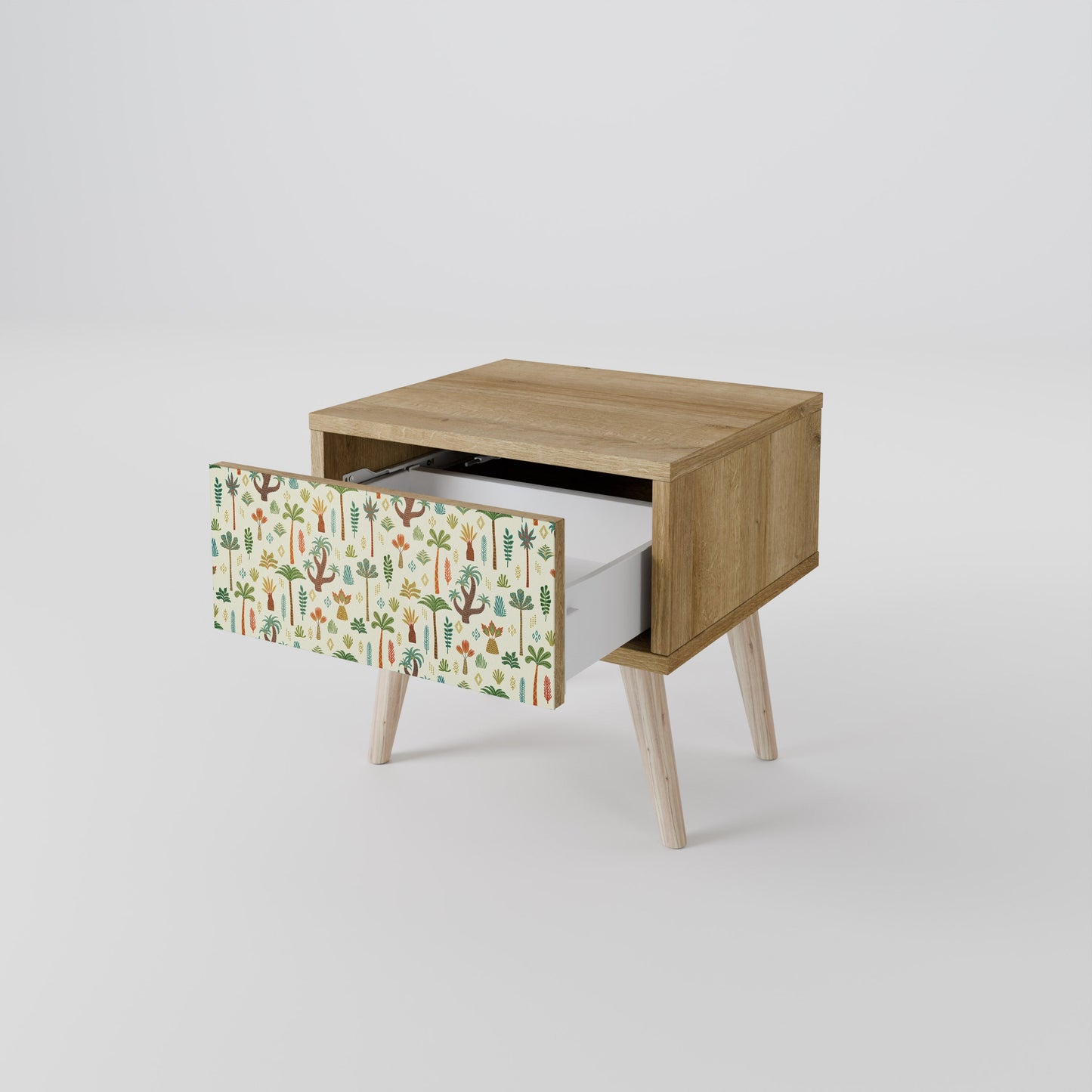 Comodino PALM SPRING in effetto rovere