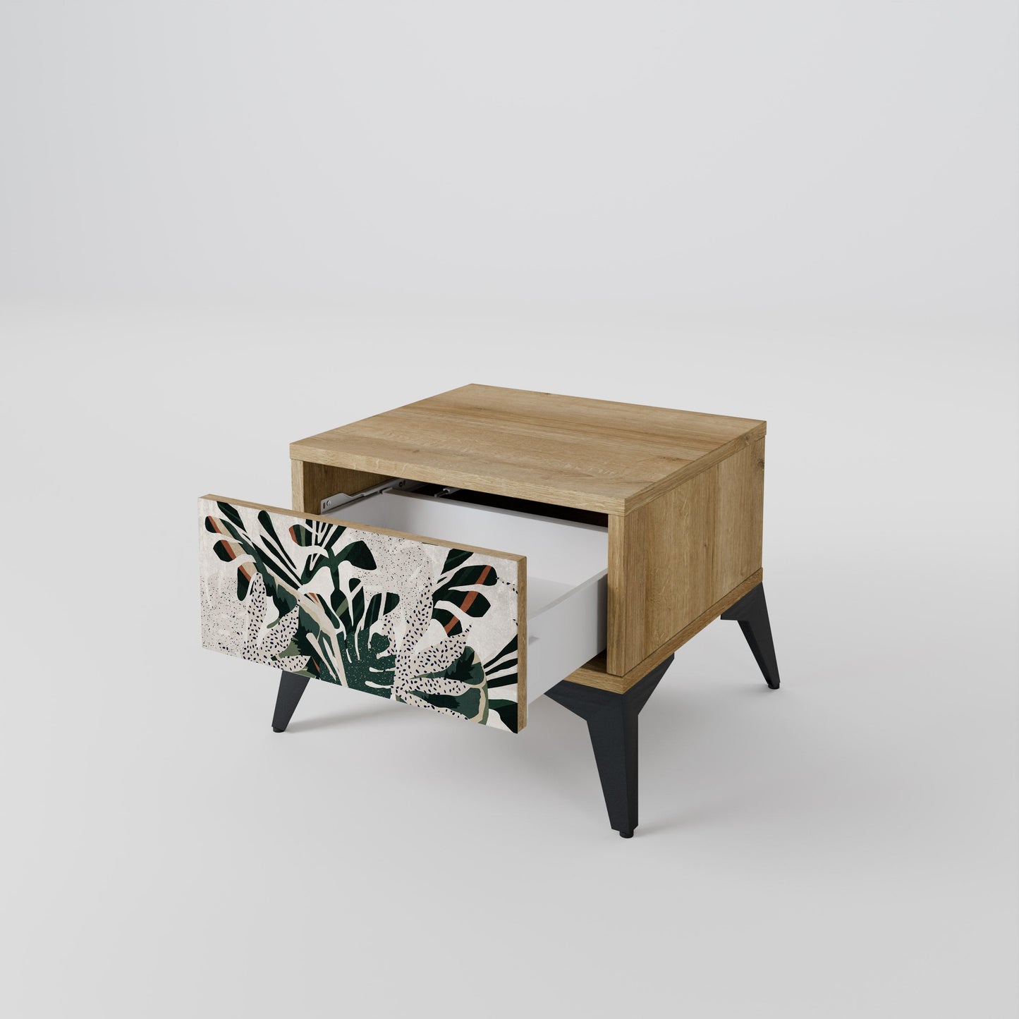Comodino VERDURE FORMATION in effetto rovere