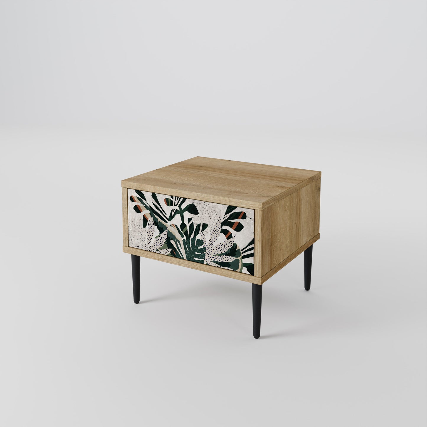 Comodino VERDURE FORMATION in effetto rovere