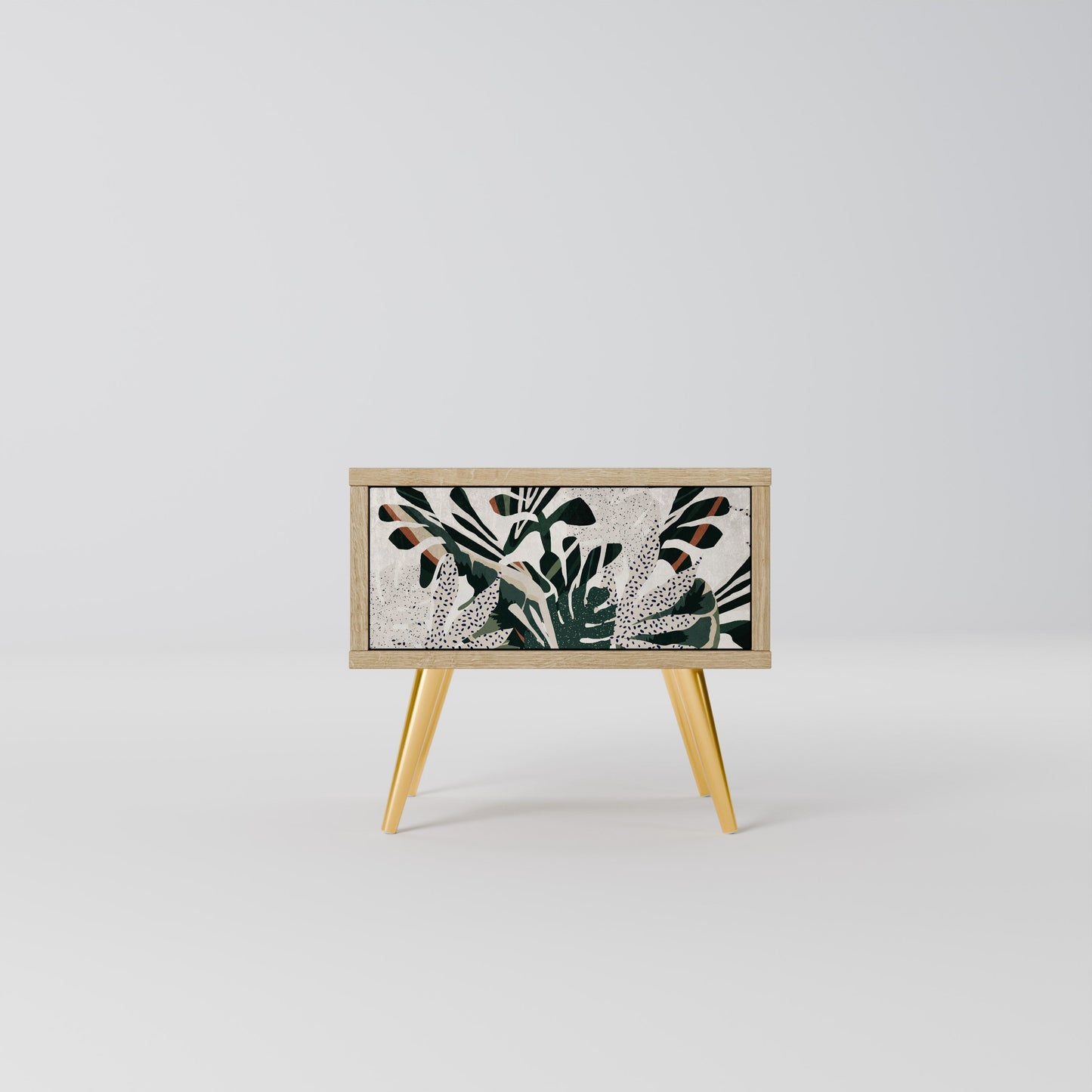 Comodino VERDURE FORMATION in effetto rovere
