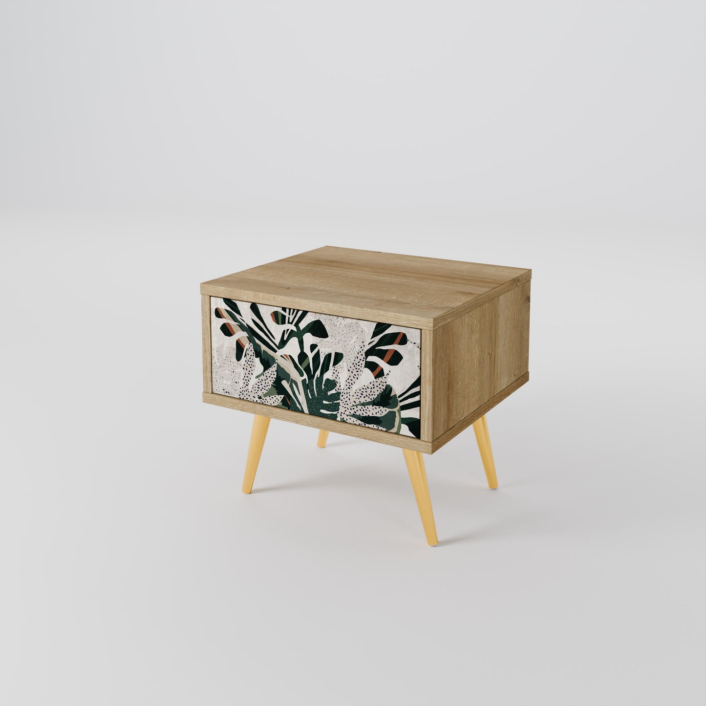 Comodino VERDURE FORMATION in effetto rovere