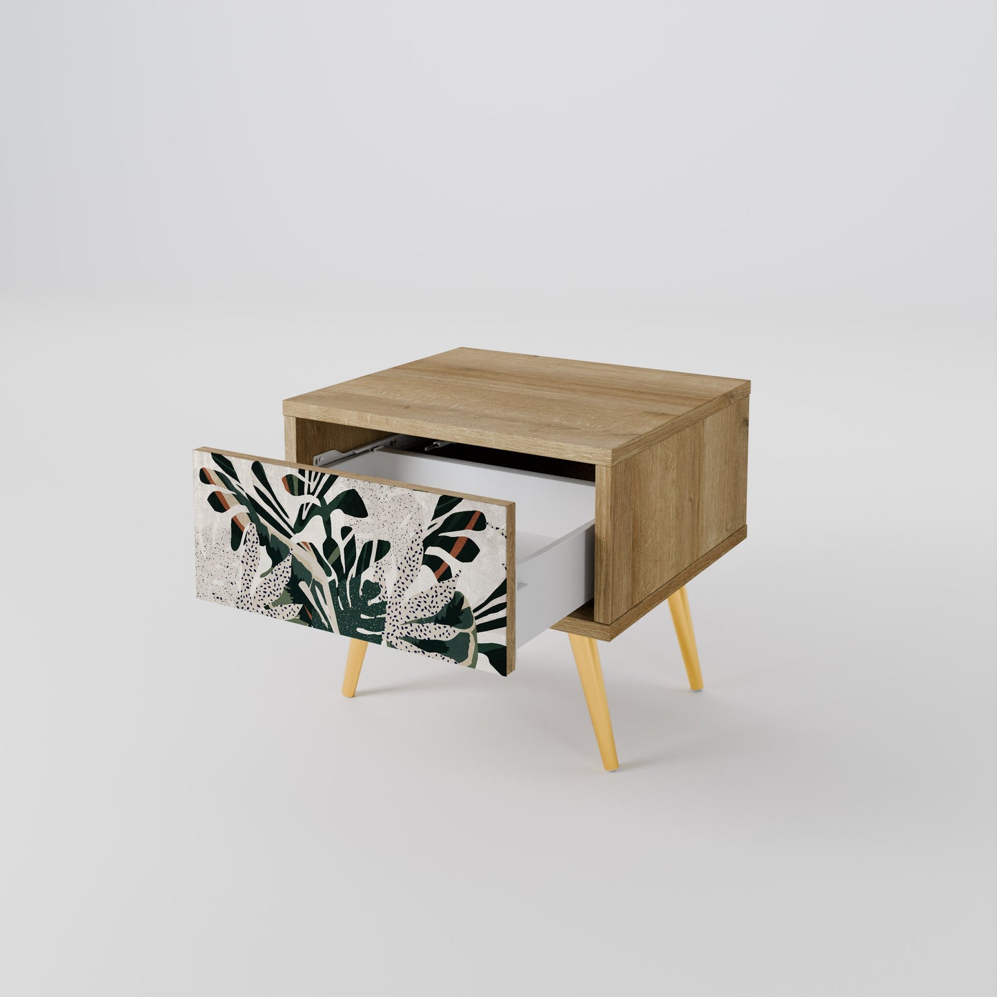 Comodino VERDURE FORMATION in effetto rovere