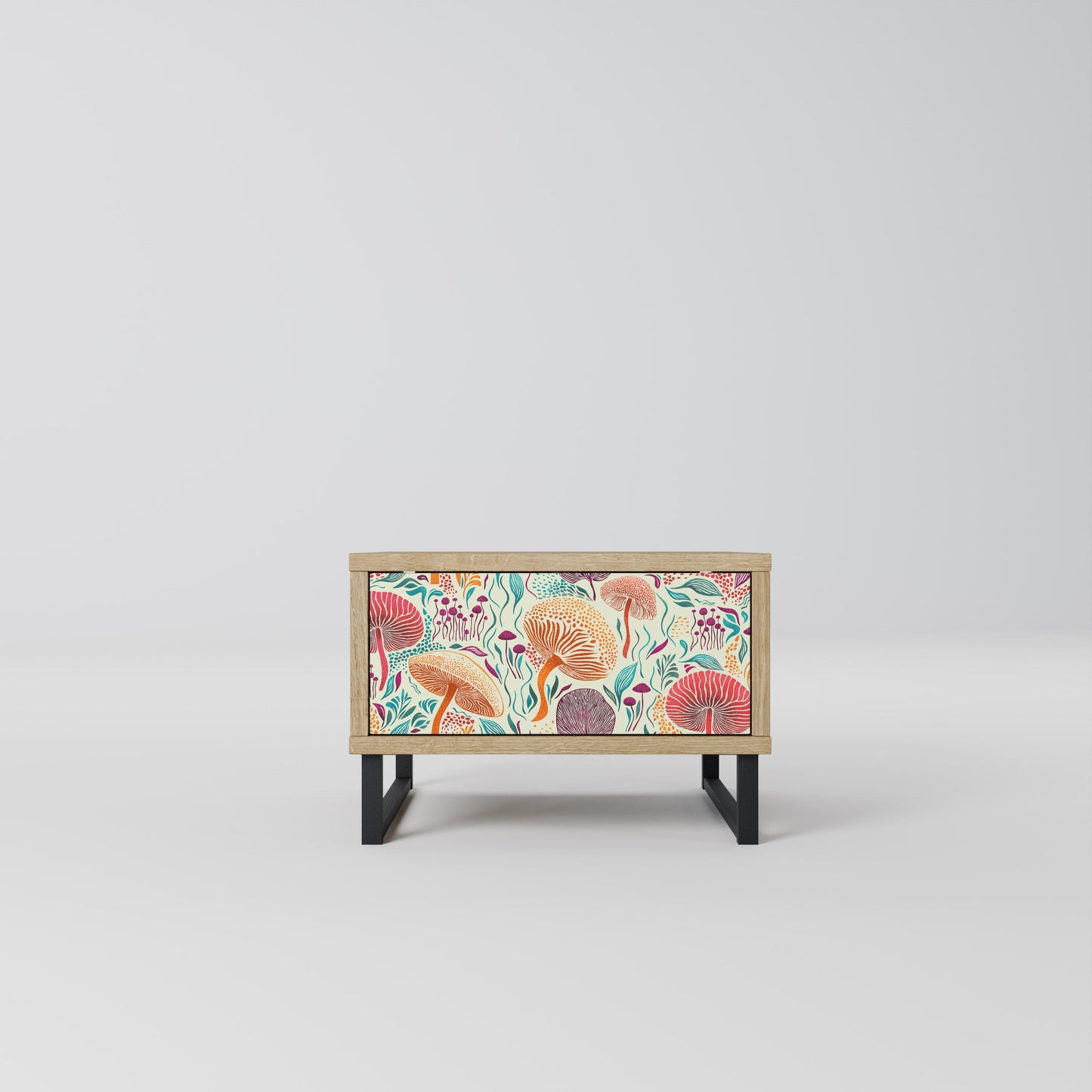 Comodino FUNGUS FANTASY in effetto rovere
