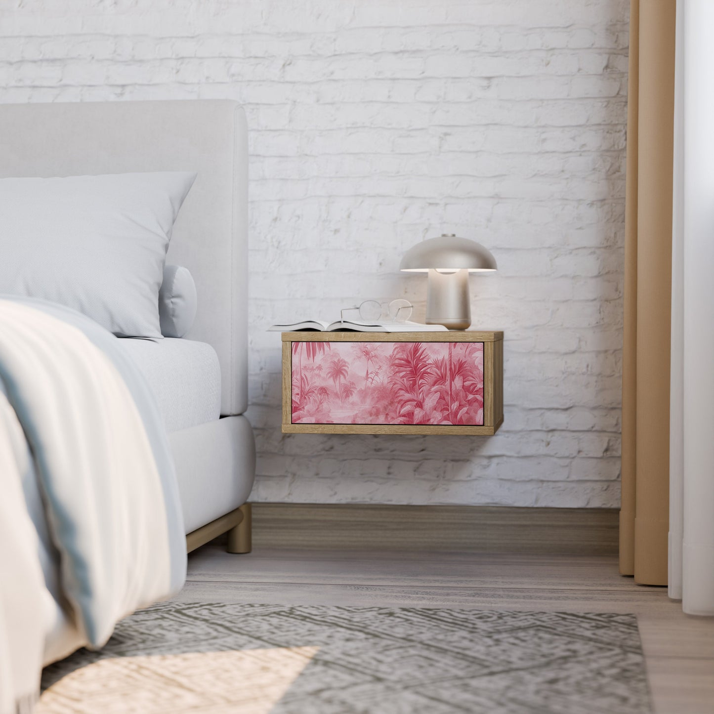 Comodino SWEET TROPICS effetto rovere