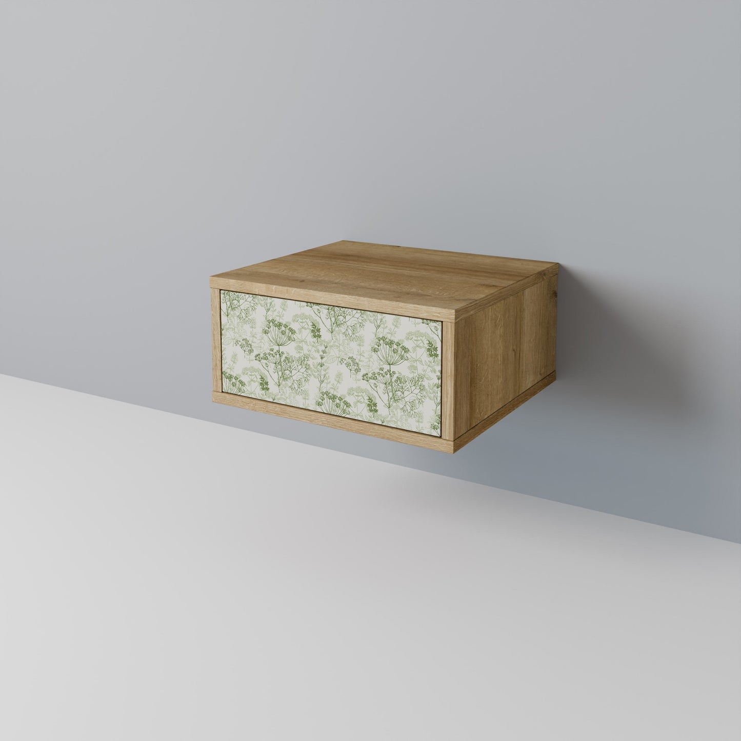 Comodino FENNEL BALDACHIN in effetto rovere
