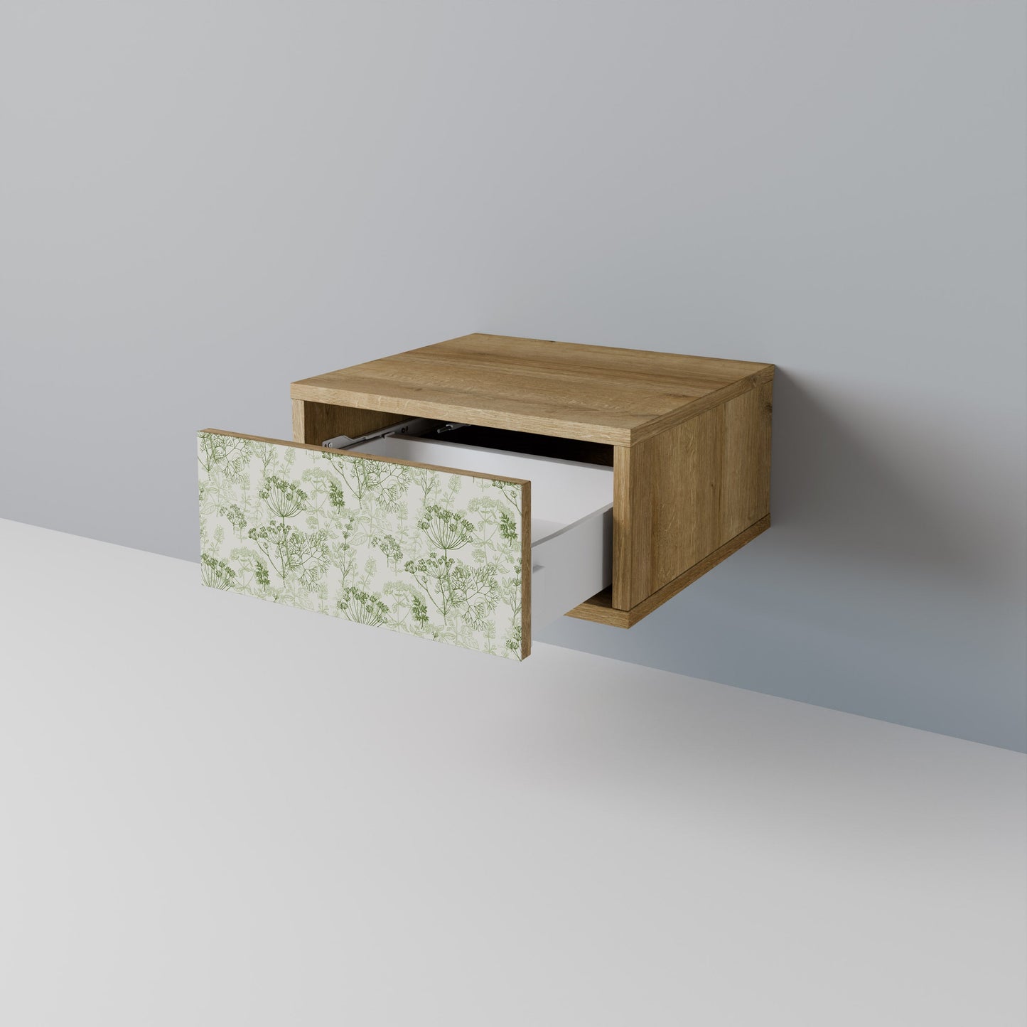 Comodino FENNEL BALDACHIN in effetto rovere