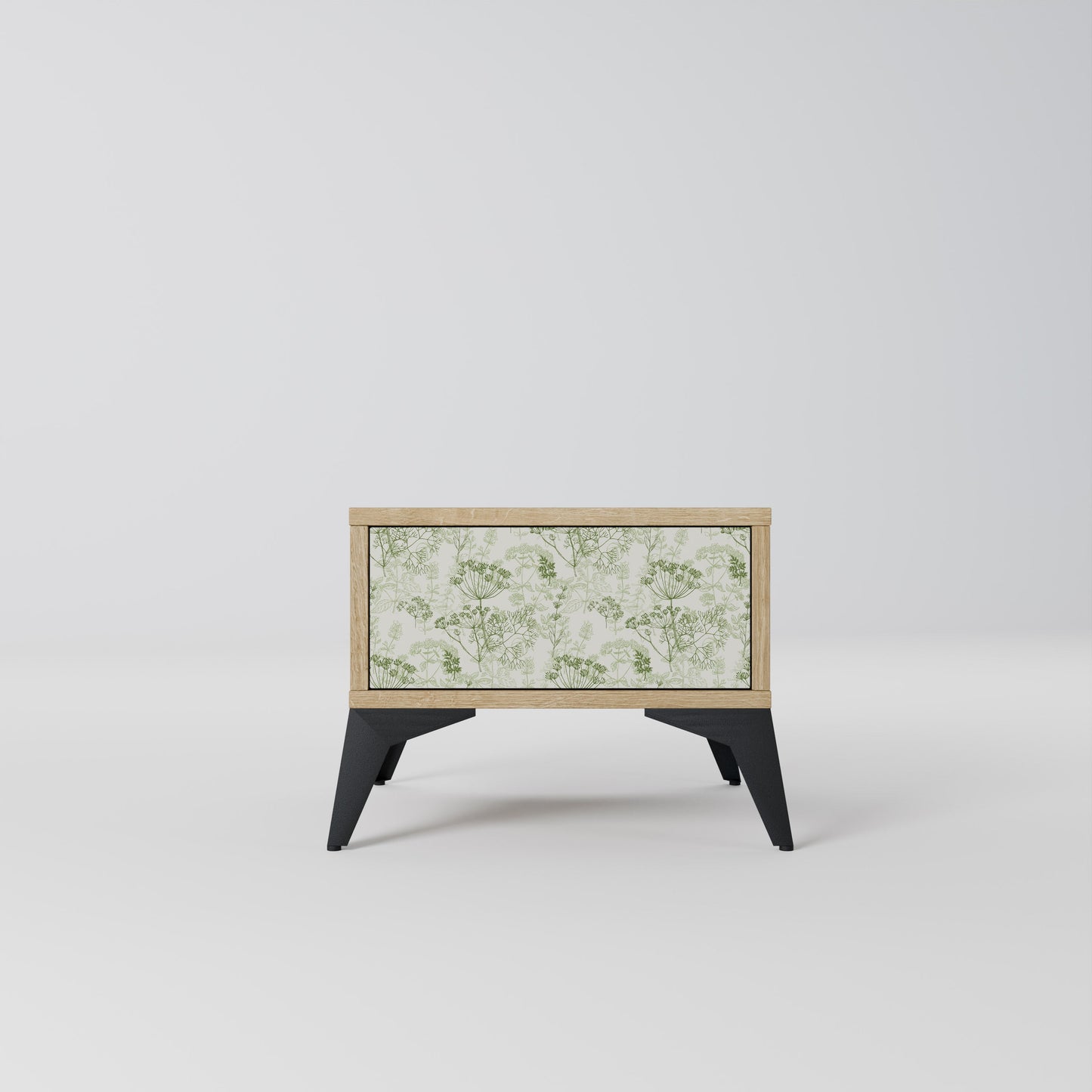 Comodino FENNEL BALDACHIN in effetto rovere