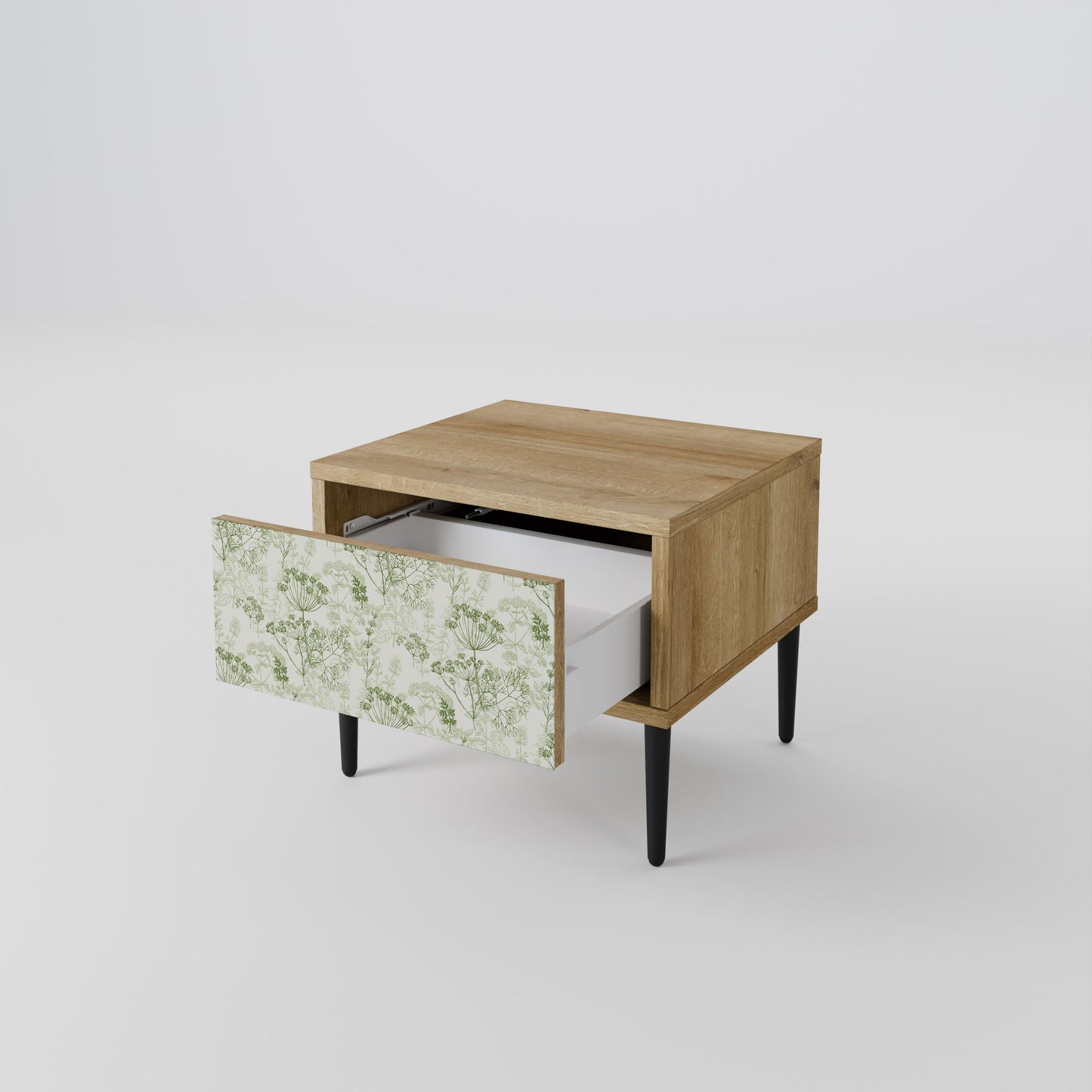 Comodino FENNEL BALDACHIN in effetto rovere