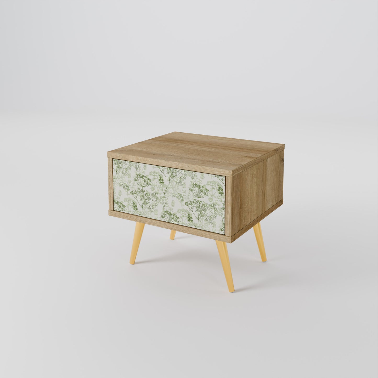 Comodino FENNEL BALDACHIN in effetto rovere