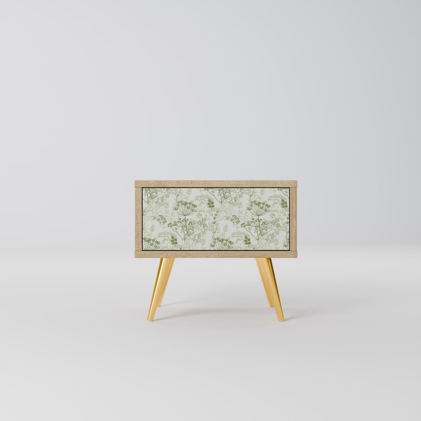 Comodino FENNEL BALDACHIN in effetto rovere