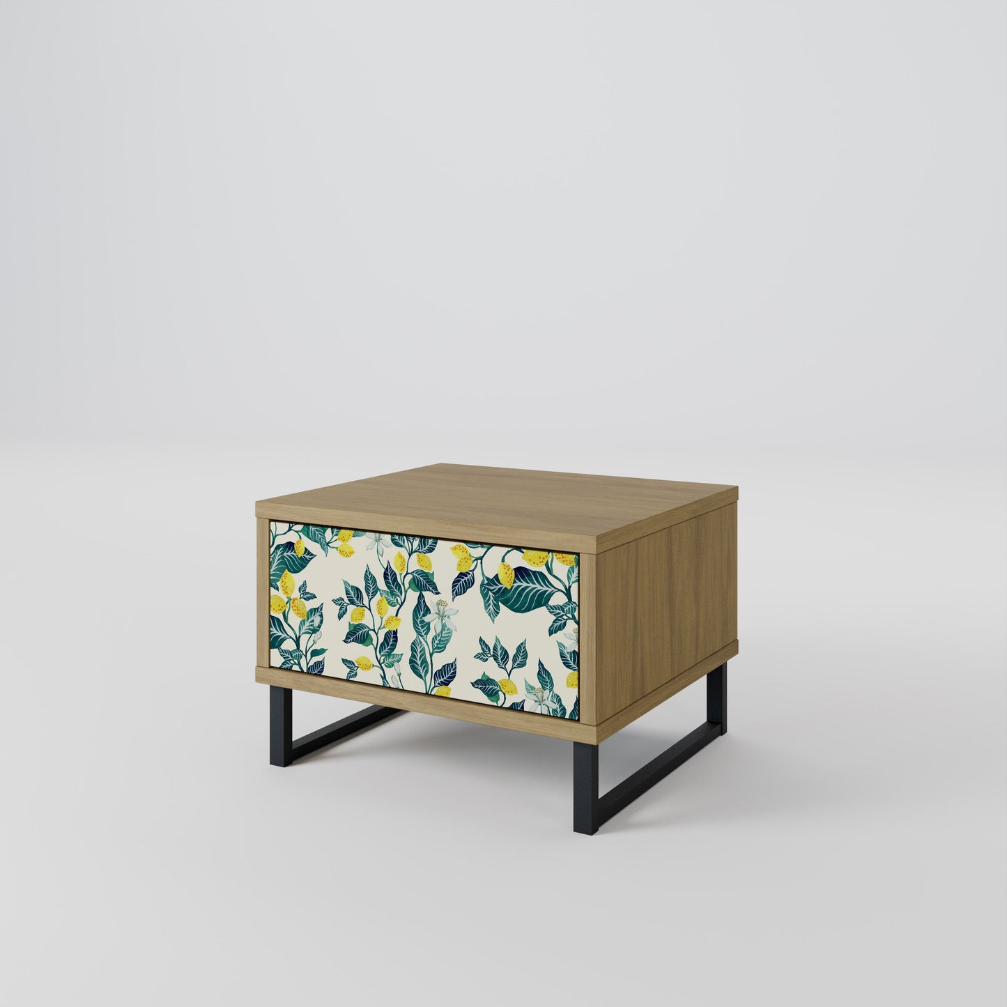 LEMON TREE Nightstand in Oak Effect