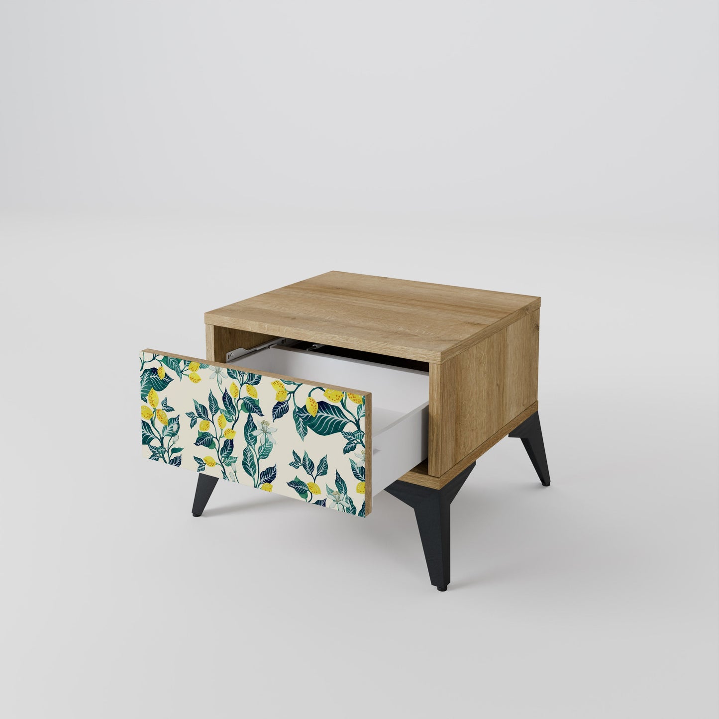 LEMON TREE Nightstand in Oak Effect